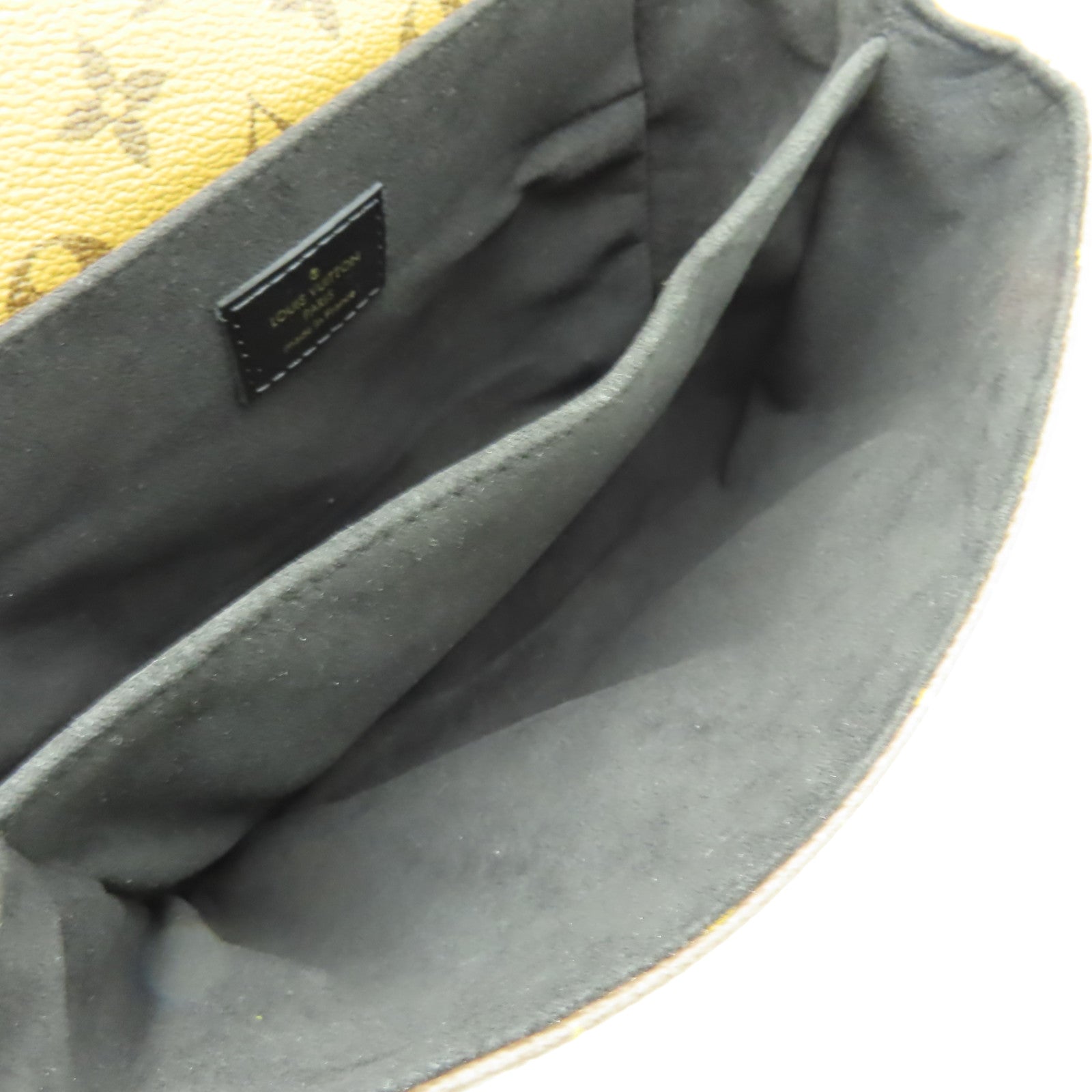LOUIS VUITTON Monogram Reverse Pochette Metis金扣手挽肩背兩用袋啡色