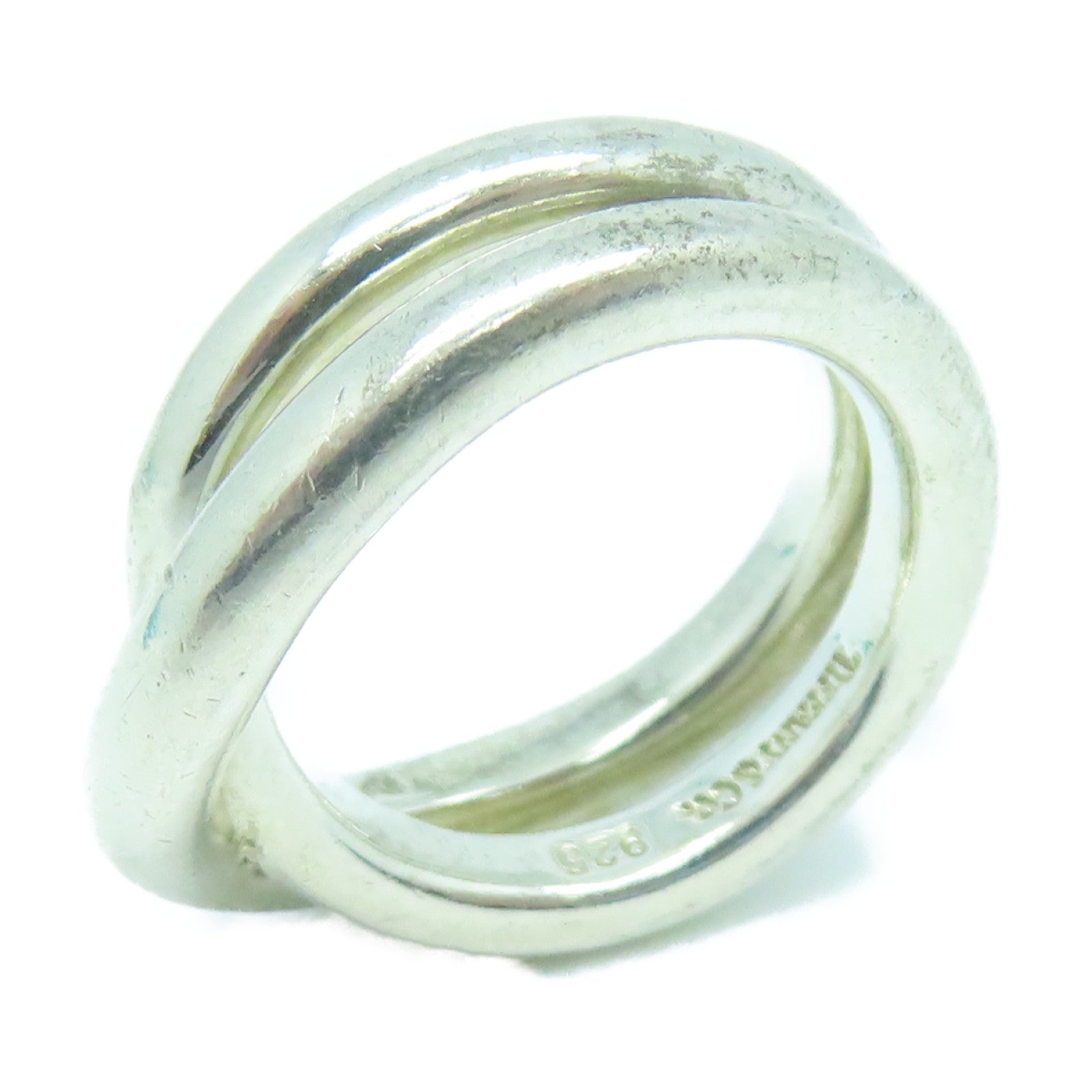 TIFFANY&amp;CO 925 sterling silver Ring US#4.5
