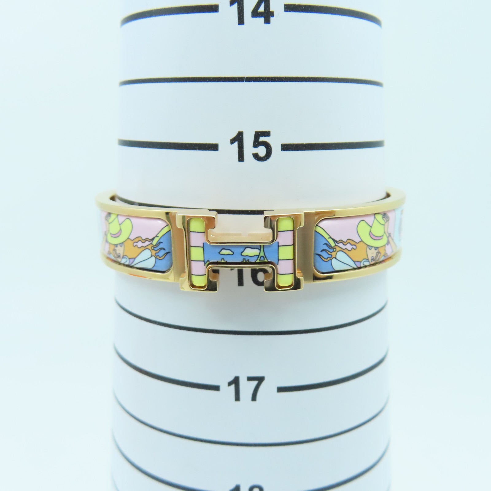 HERMES 金屬H Bangle手環金色