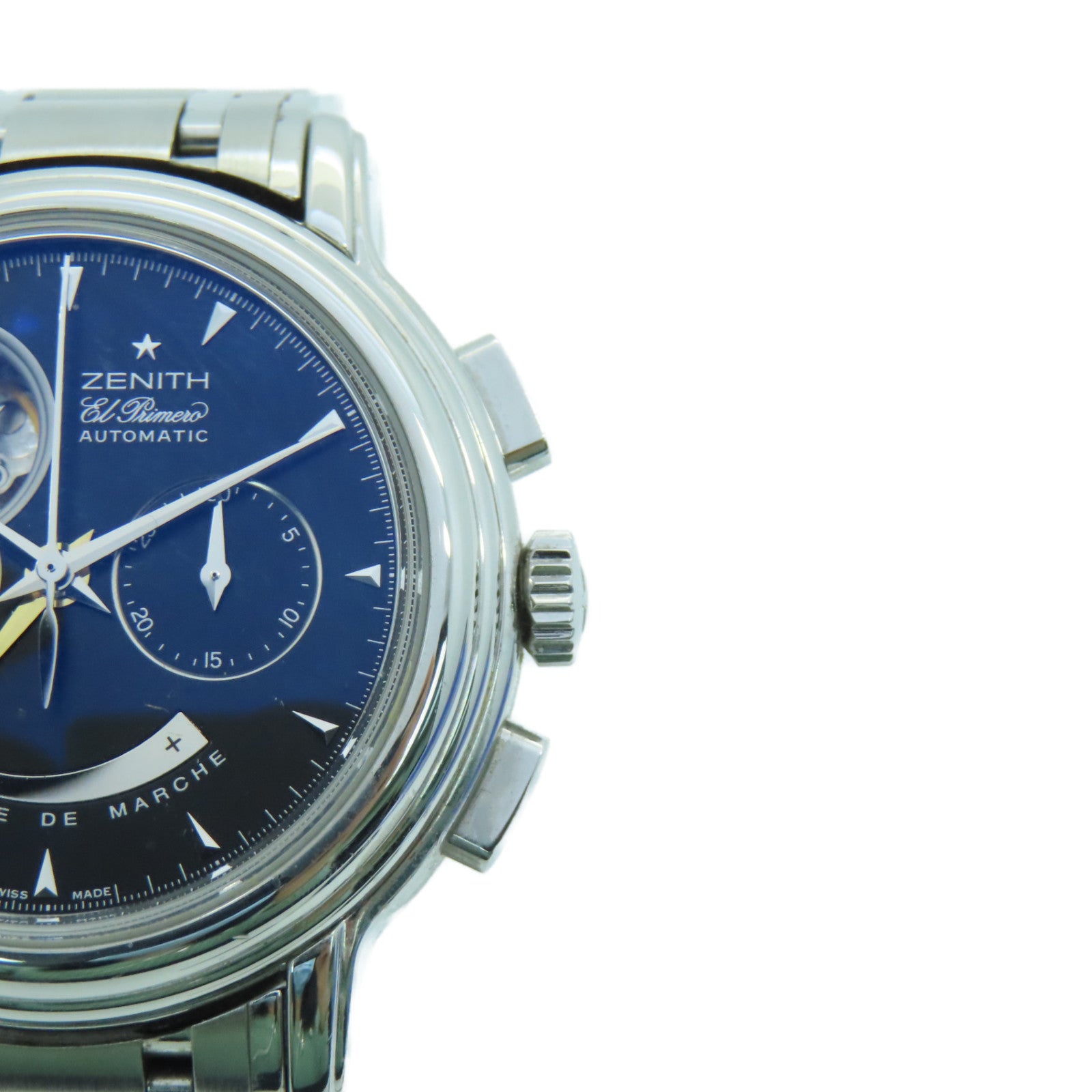 ZENITH Ei Primero Chronomaster不鏽鋼手錶自動機芯深藍色