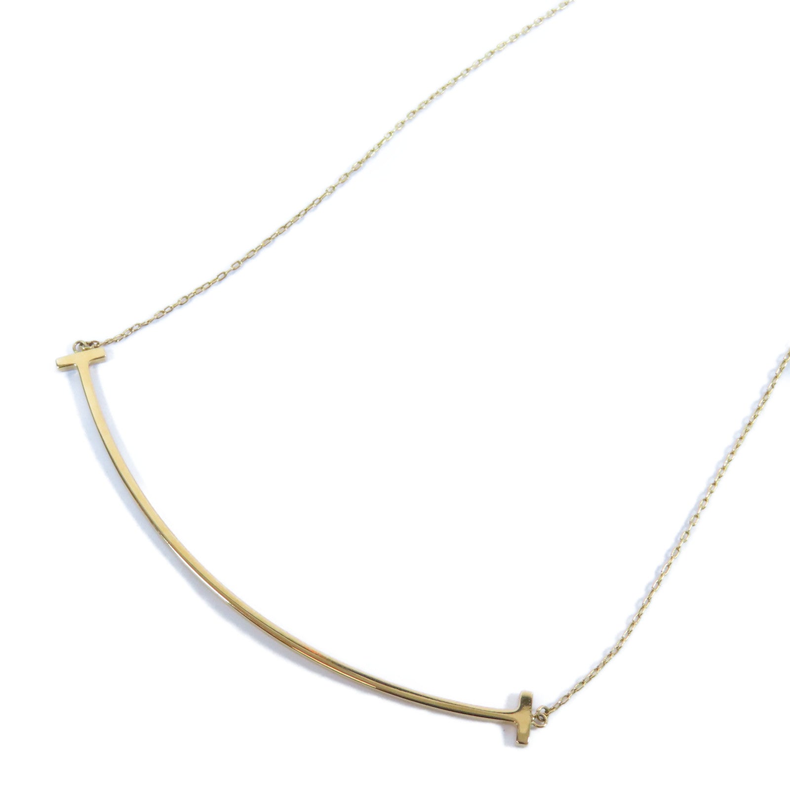 TIFFANY＆CO 18K黃金T Smile Large項鍊