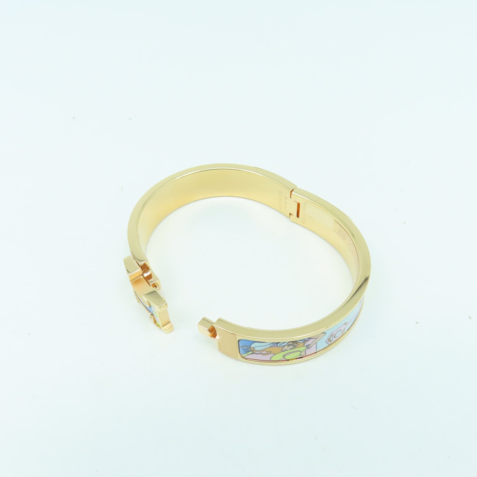 HERMES 金屬H Bangle手環金色