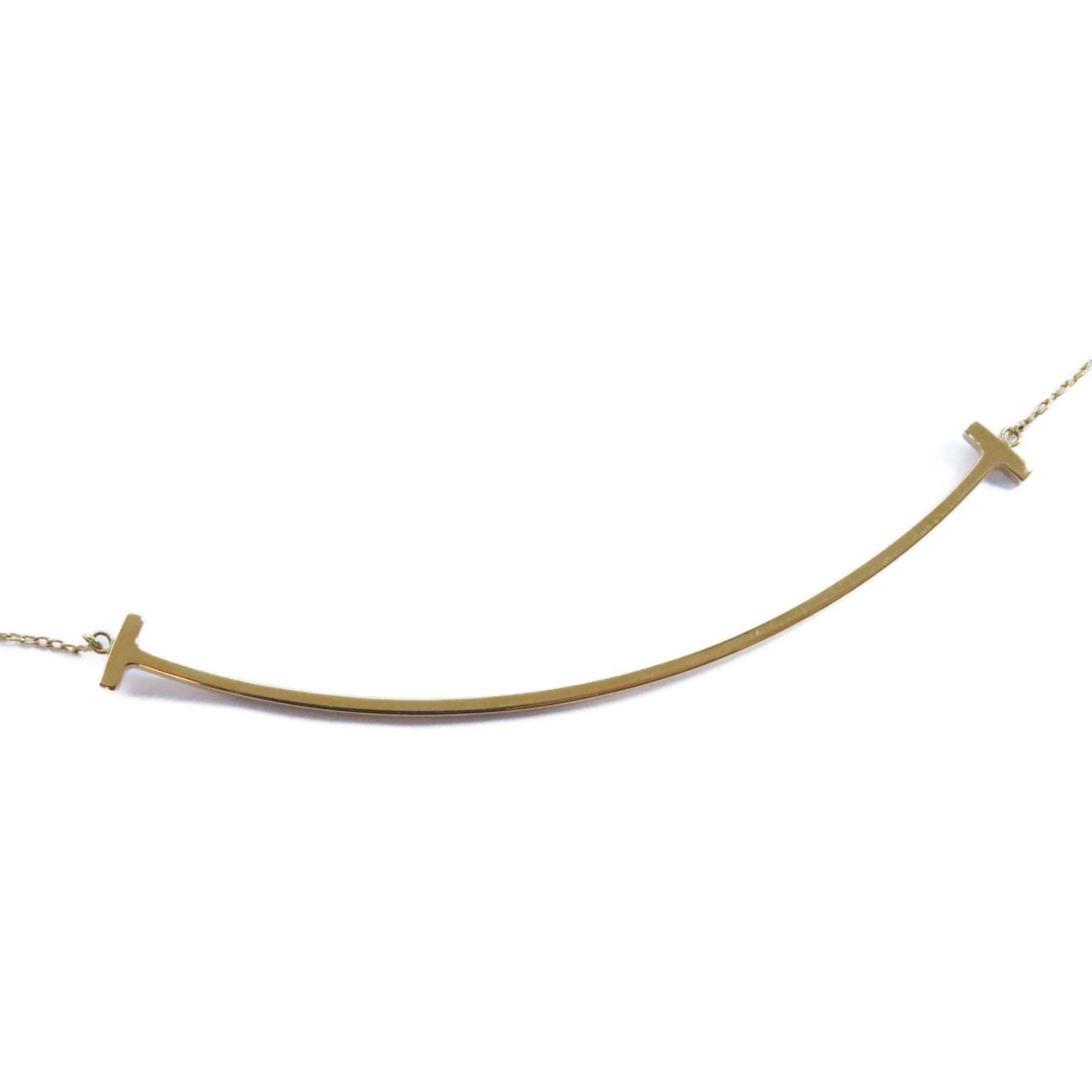 TIFFANY＆CO 18K黃金T Smile Large項鍊