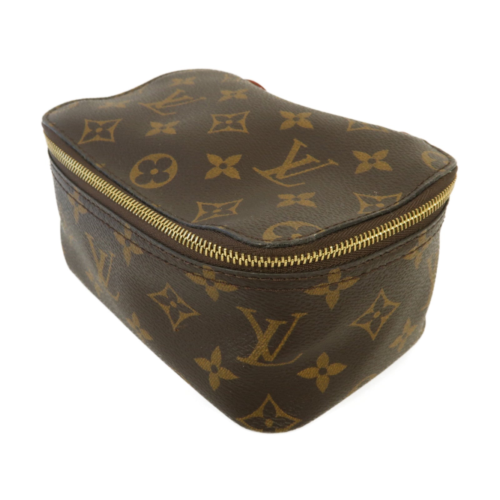LOUIS VUITTON Monogram Packing Cube PM金扣手拿包啡色