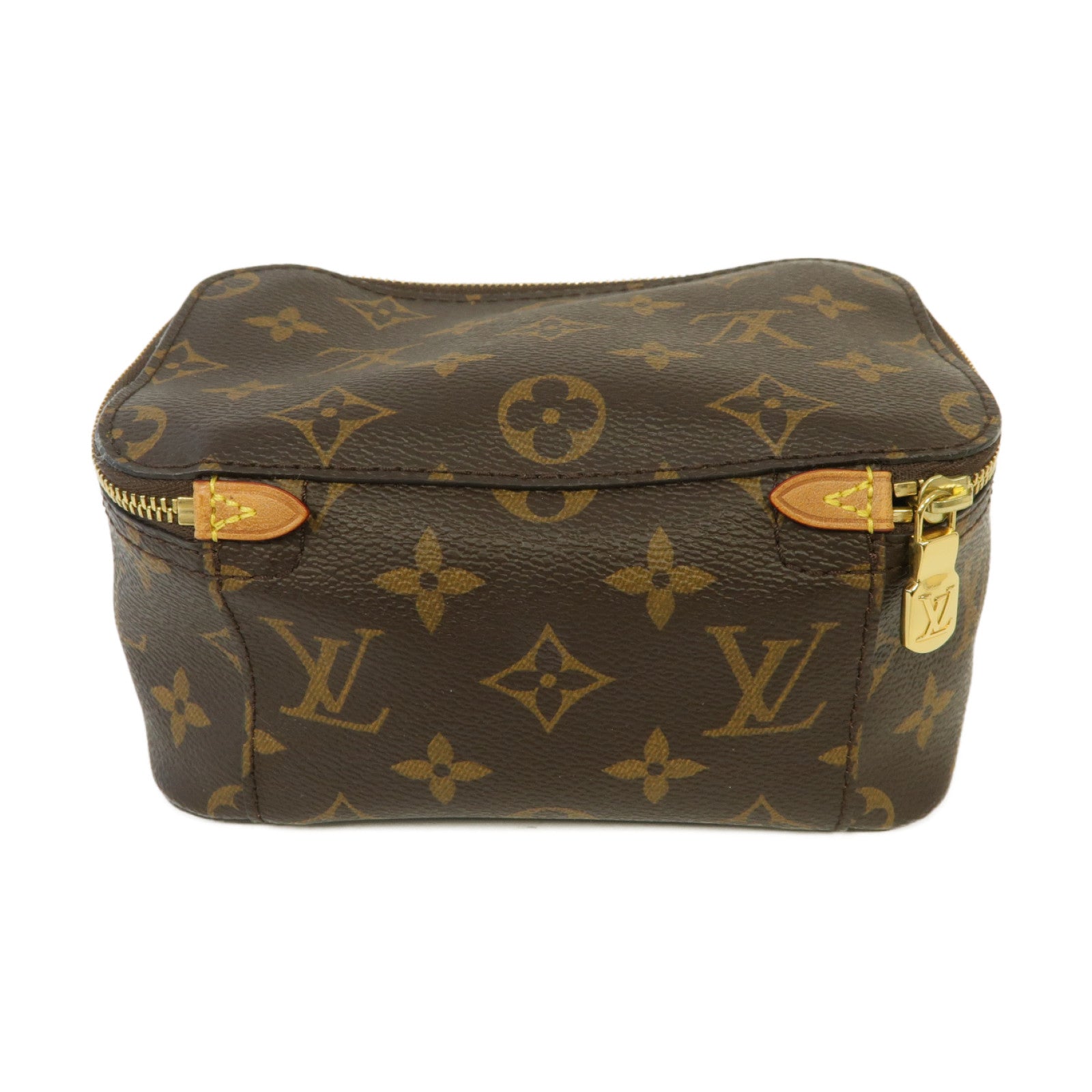 LOUIS VUITTON Monogram Packing Cube PM金扣手拿包啡色
