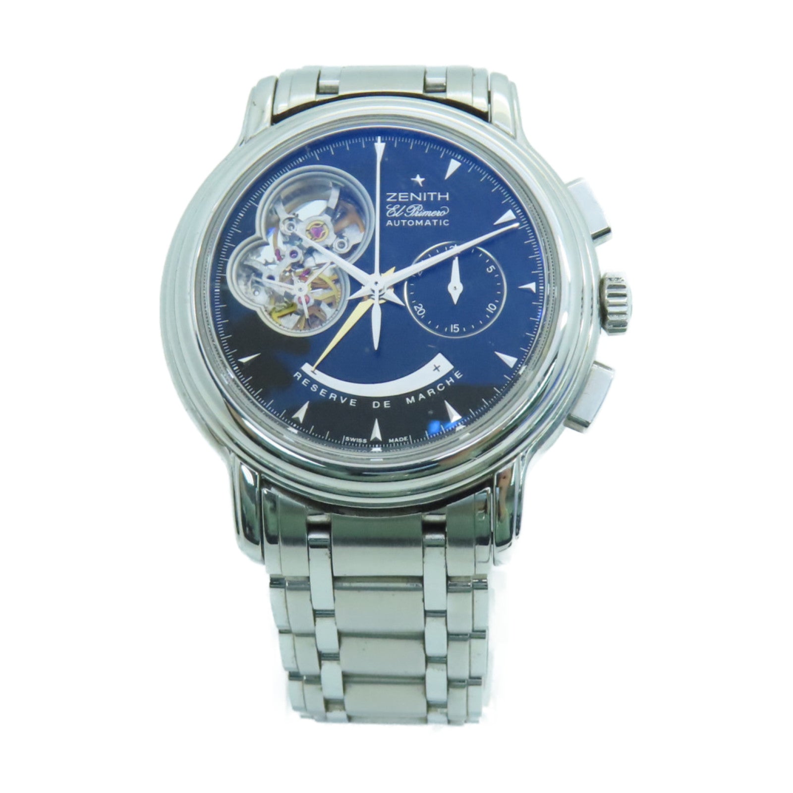 ZENITH Ei Primero Chronomaster不鏽鋼手錶自動機芯深藍色
