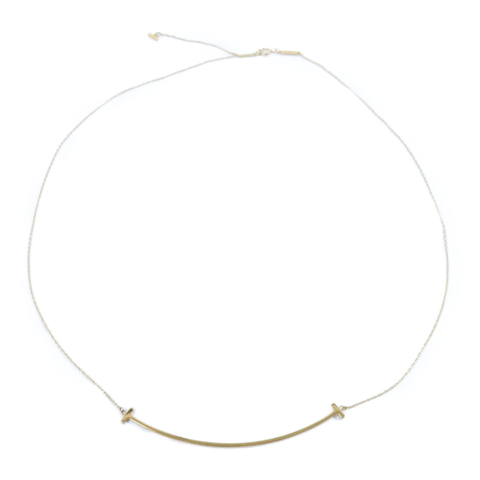 TIFFANY＆CO 18K黃金T Smile Large項鍊