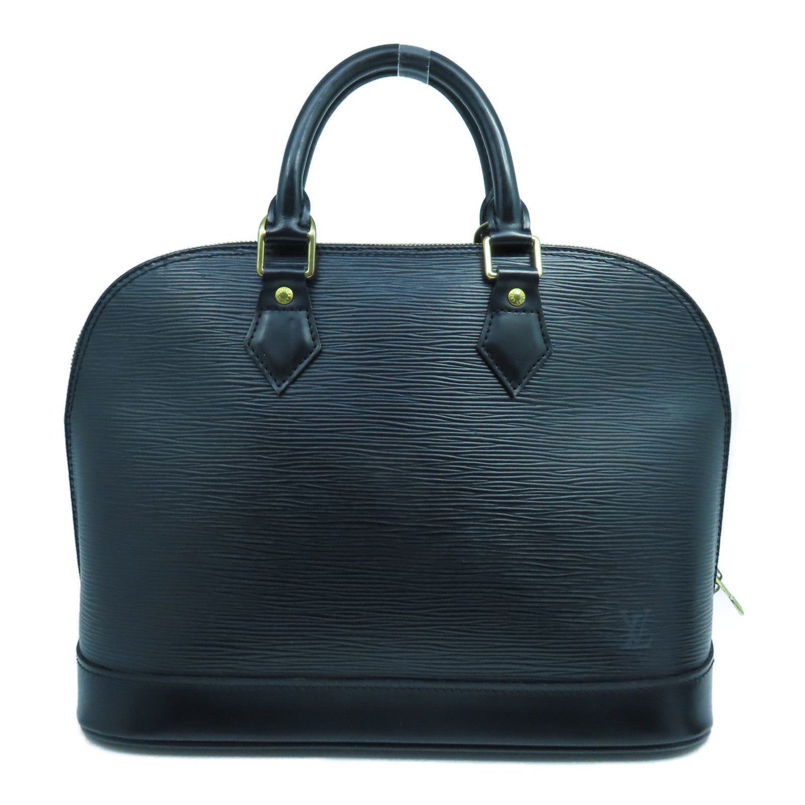 LOUIS VUITTON Epi Alma PM金扣手挽袋黑色