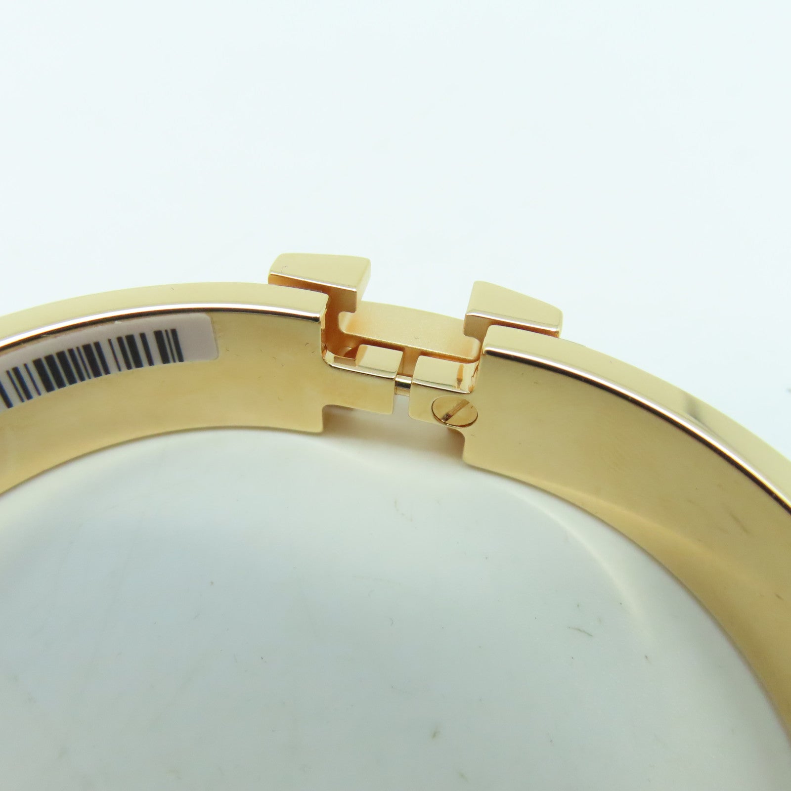 HERMES 金屬H Bangle手環金色