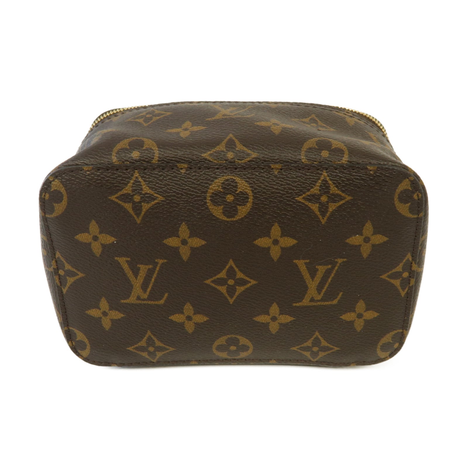 LOUIS VUITTON Monogram Packing Cube PM金扣手拿包啡色