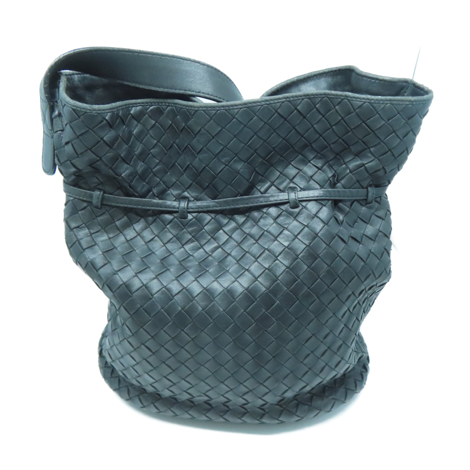 BOTTEGA VENETA 羊皮皮革Shoulder Bag金扣肩背袋黑色