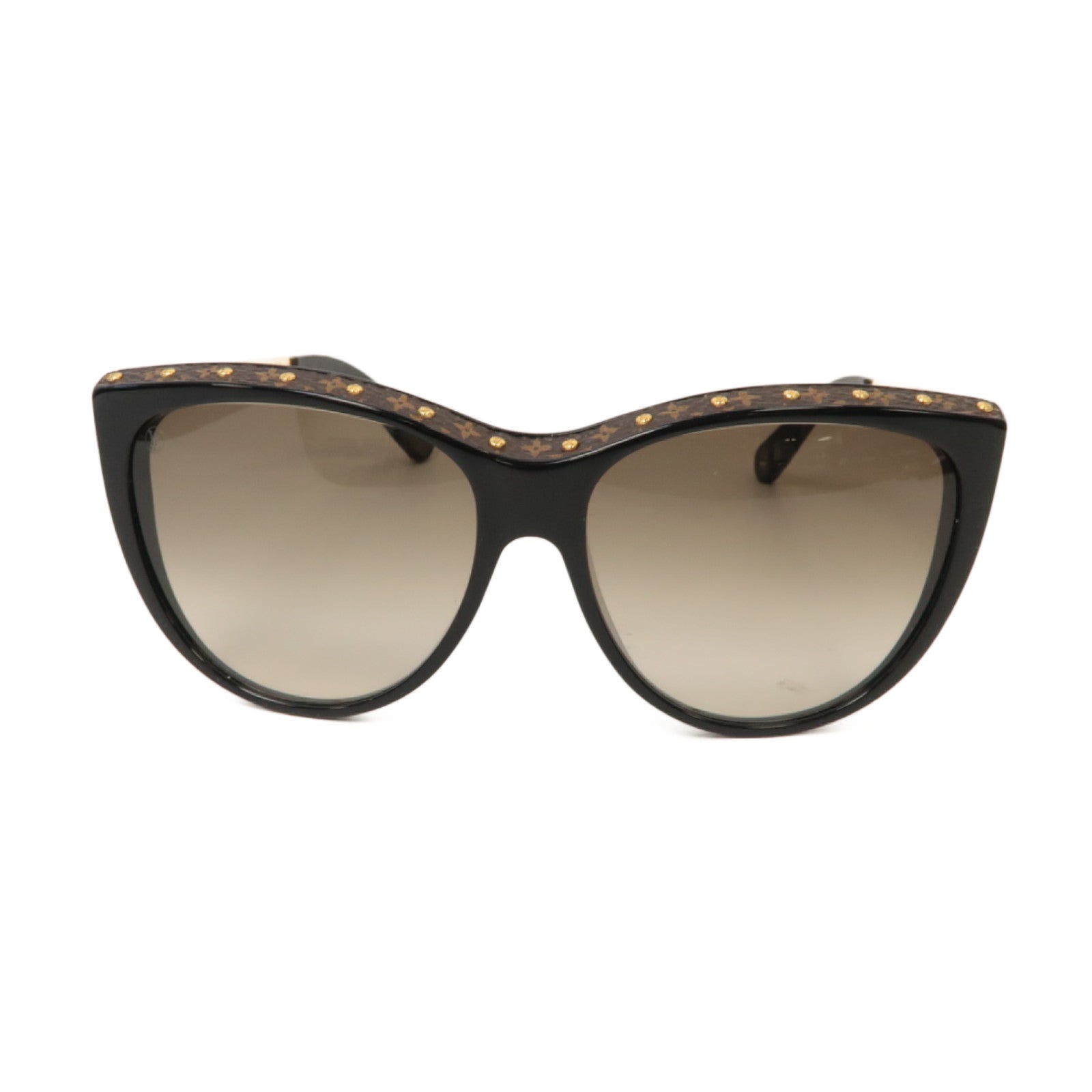 LOUIS VUITTON PVC La Boum Sunglasses金扣太陽眼鏡黑色/啡色