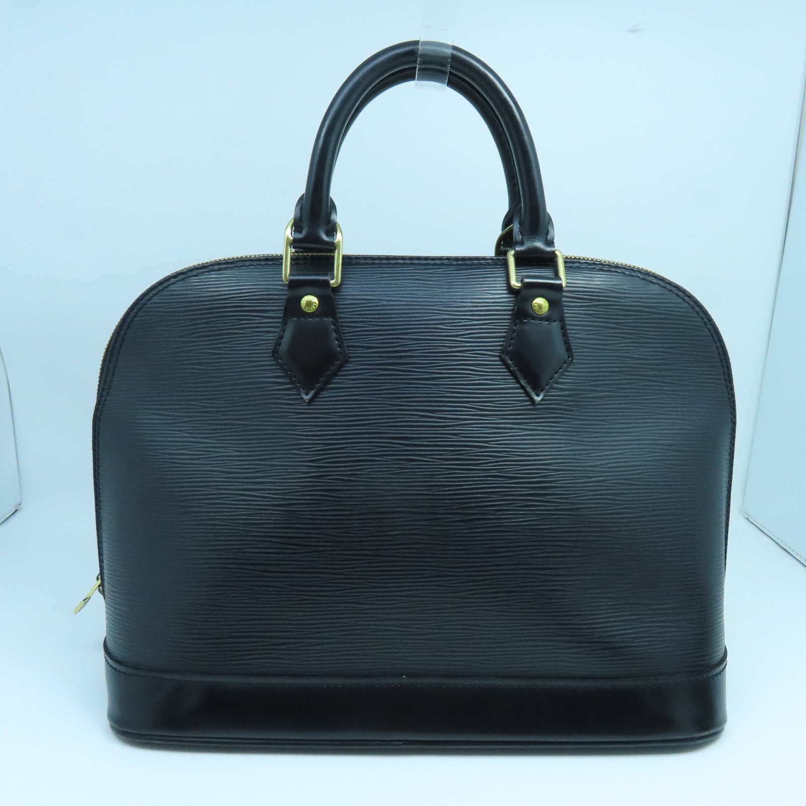 LOUIS VUITTON Epi Alma PM金扣手挽袋黑色