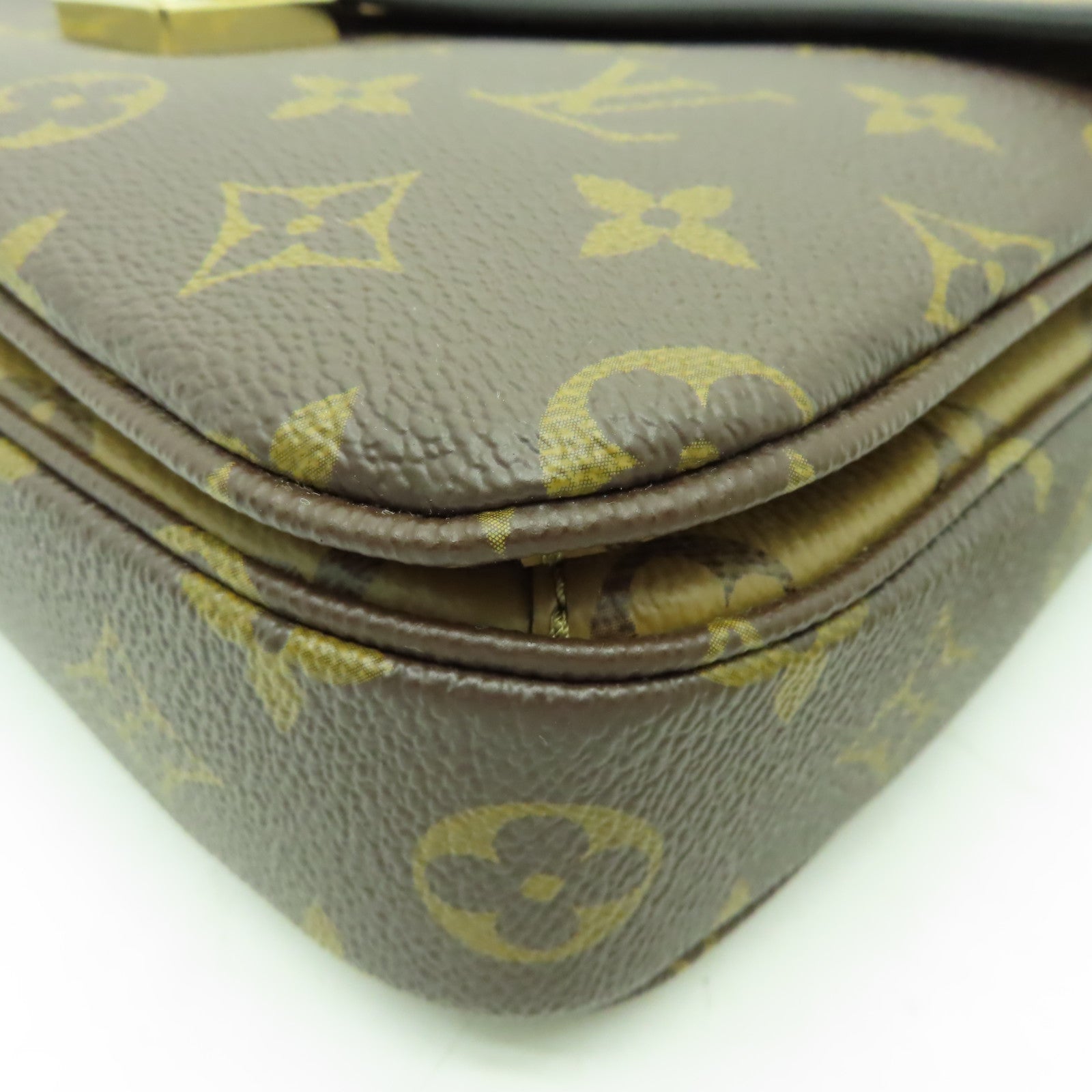 LOUIS VUITTON Monogram Reverse Pochette Metis金扣手挽肩背兩用袋啡色