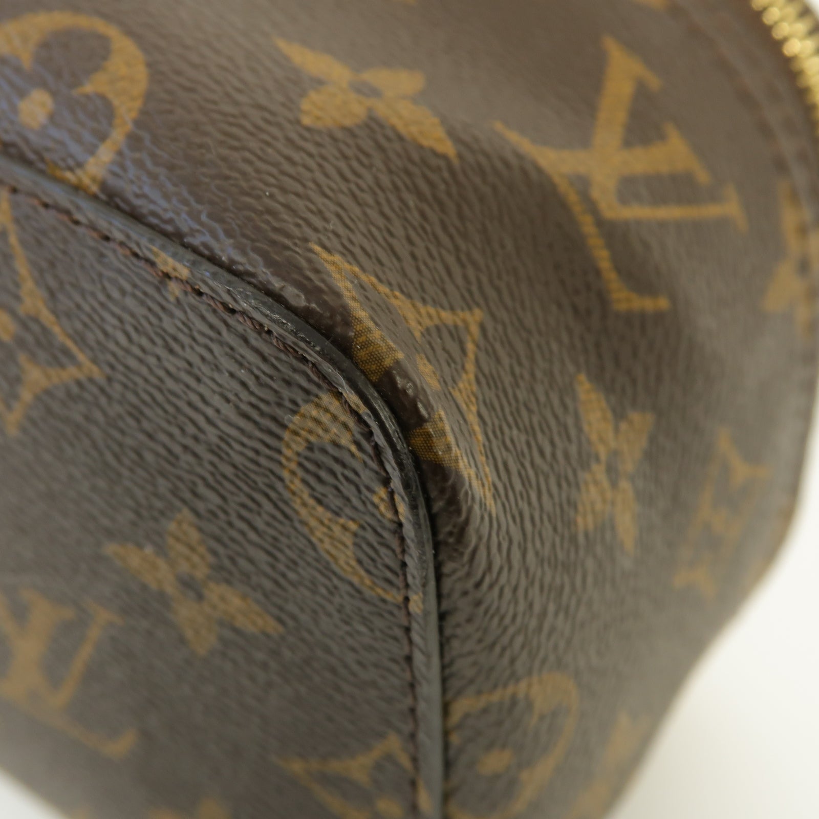 LOUIS VUITTON Monogram Packing Cube PM金扣手拿包啡色