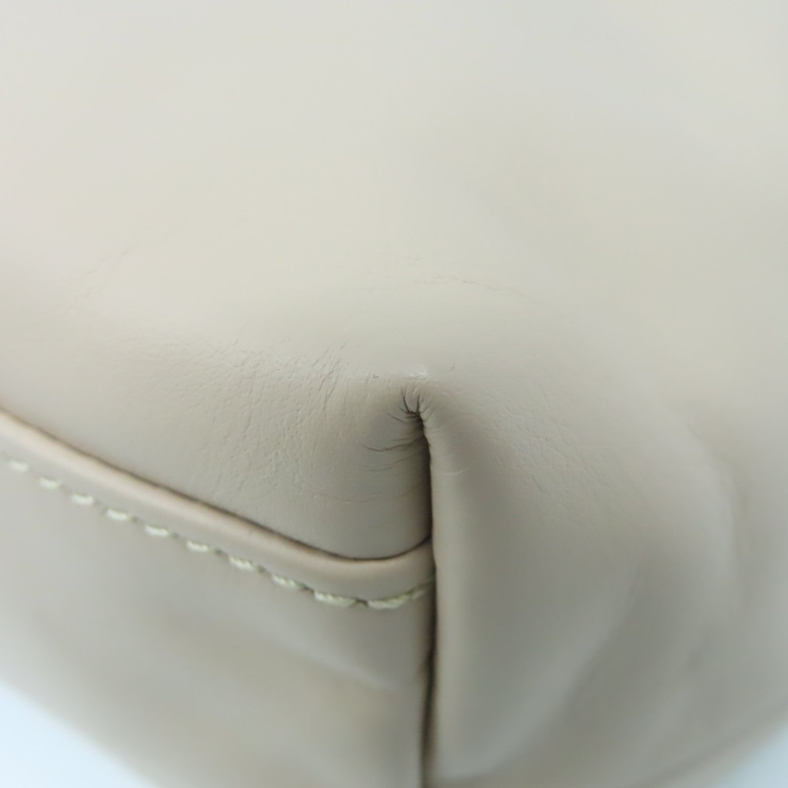 Longchamp 牛皮皮革2Way Shoulder Bag手挽肩背兩用袋杏色