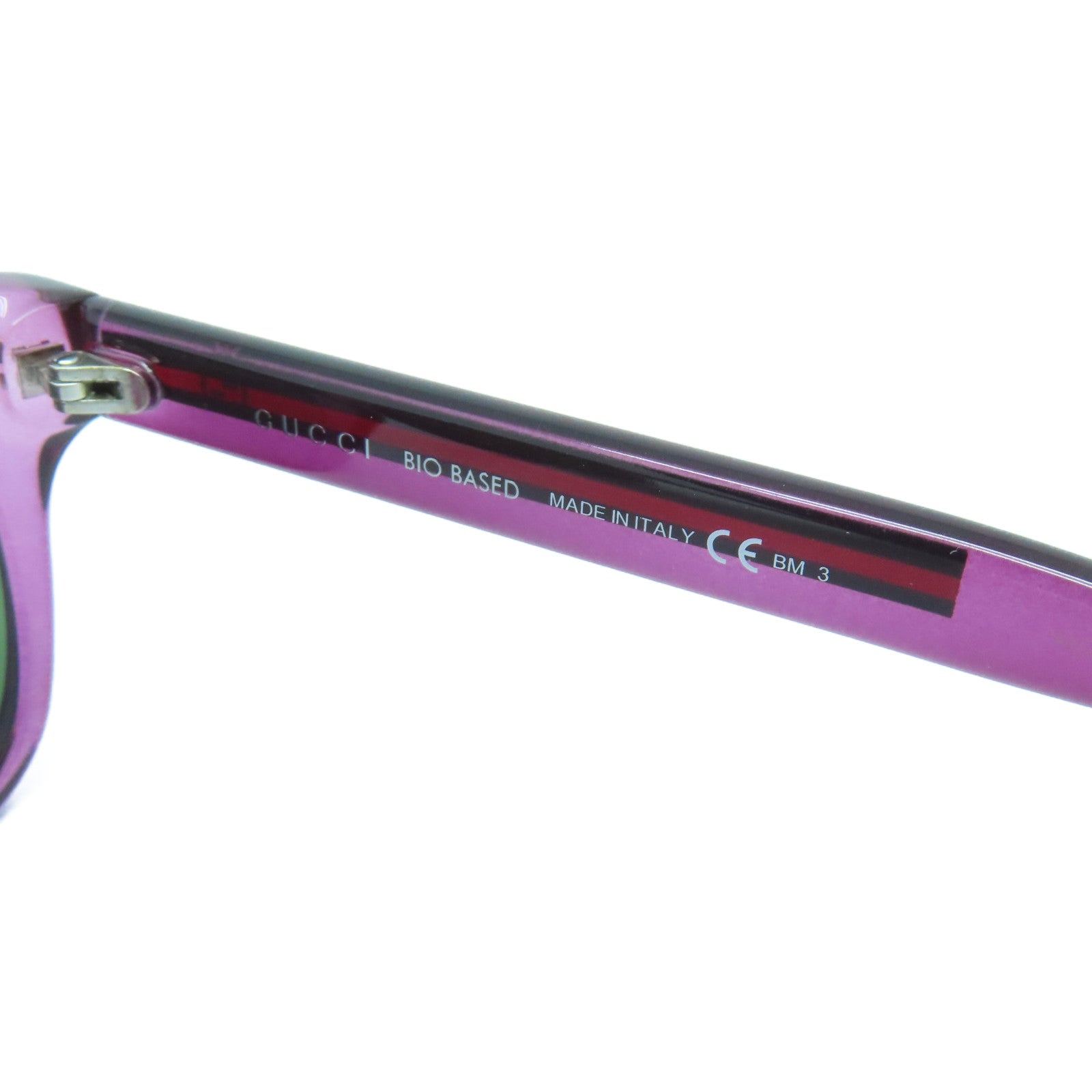GUCCI PVC Sunglasses silver buckle sunglasses purple