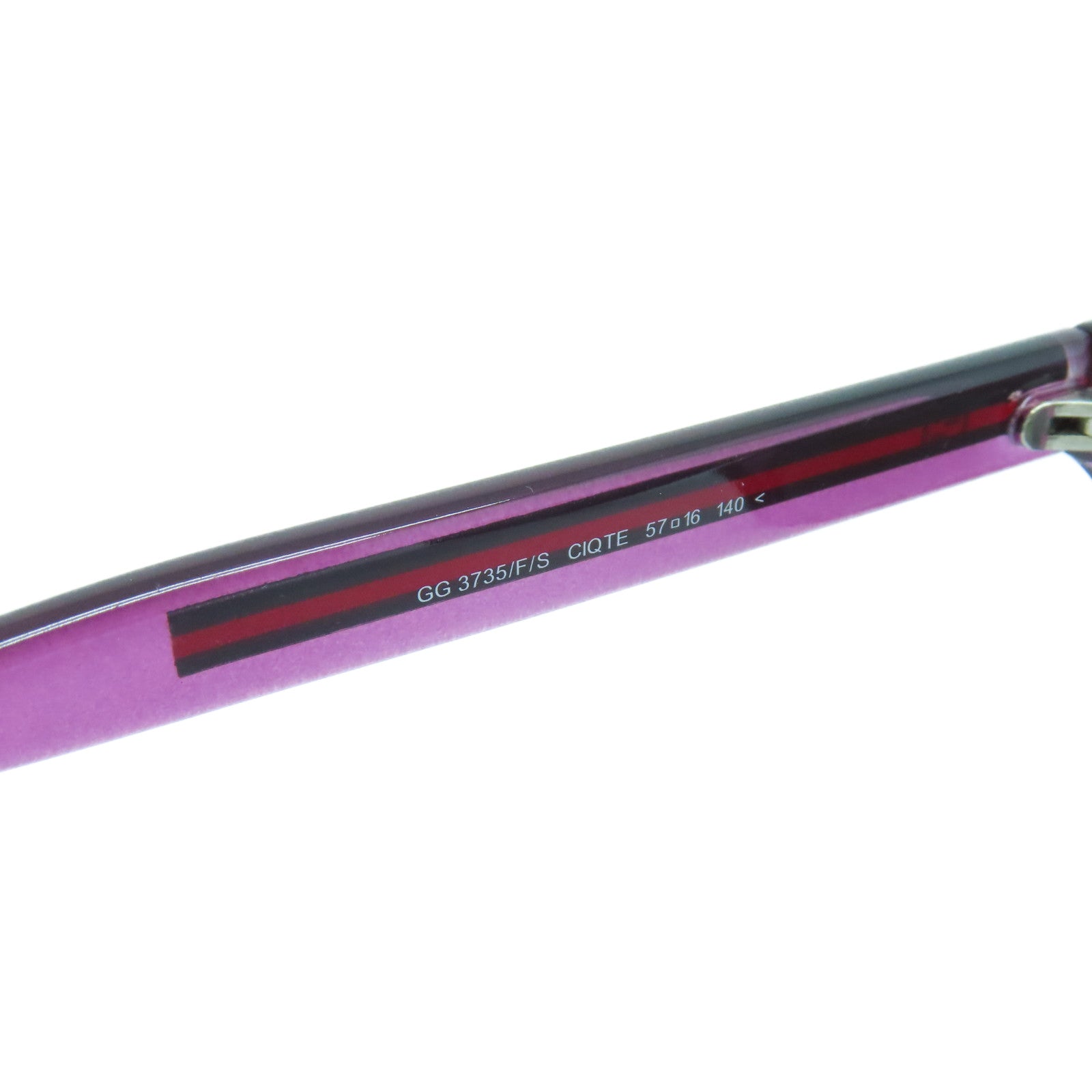 GUCCI PVC Sunglasses silver buckle sunglasses purple