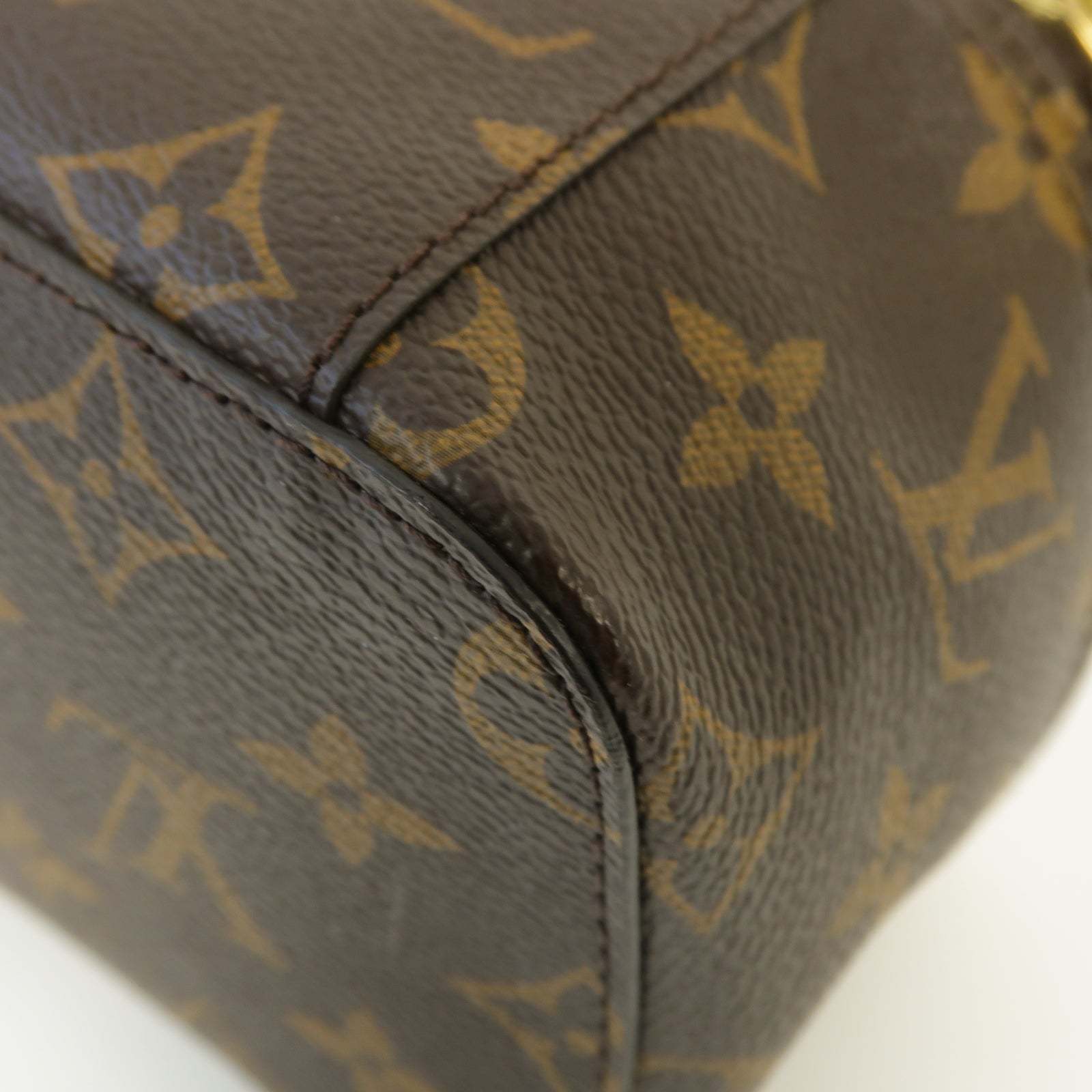 LOUIS VUITTON Monogram Packing Cube PM金扣手拿包啡色