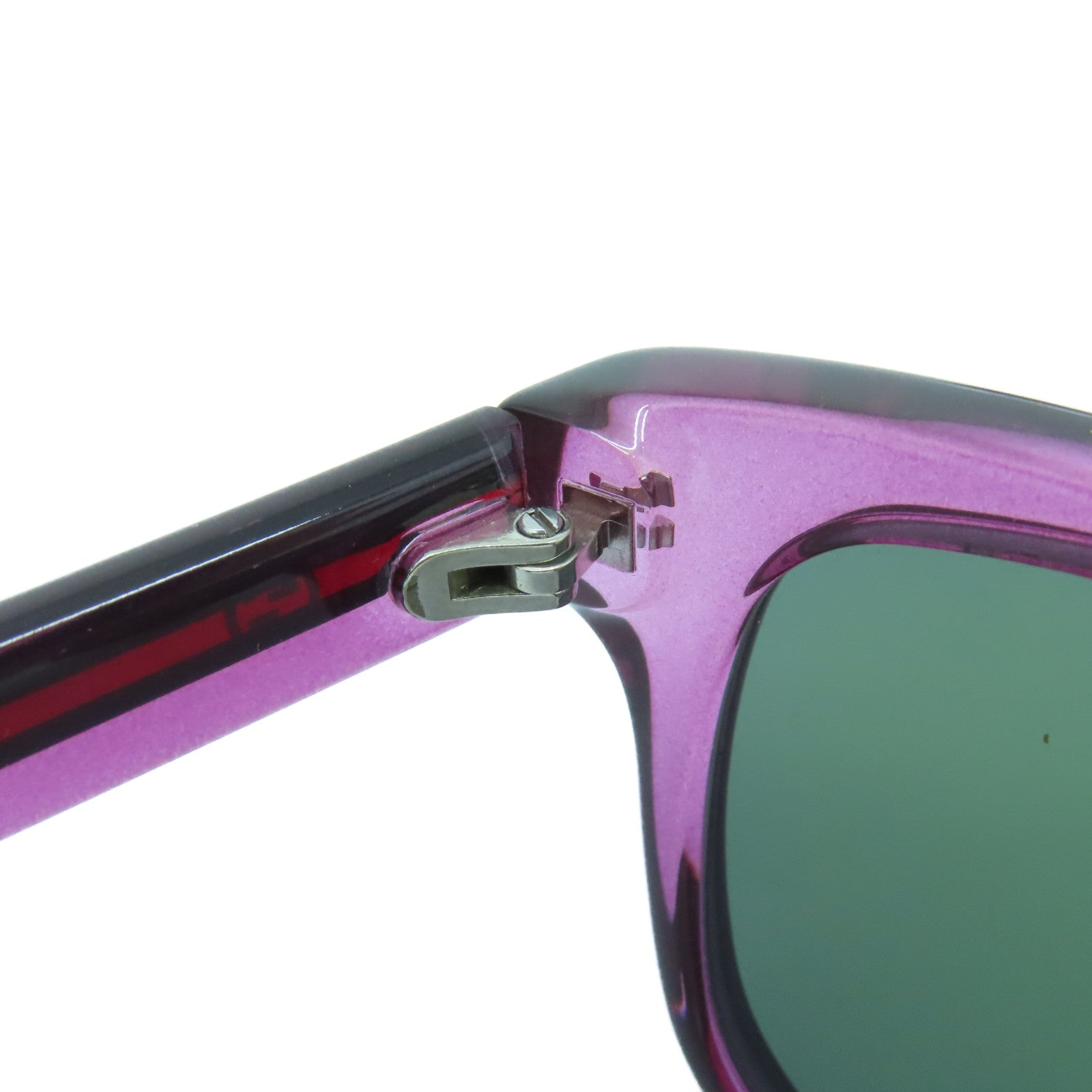 GUCCI PVC Sunglasses silver buckle sunglasses purple