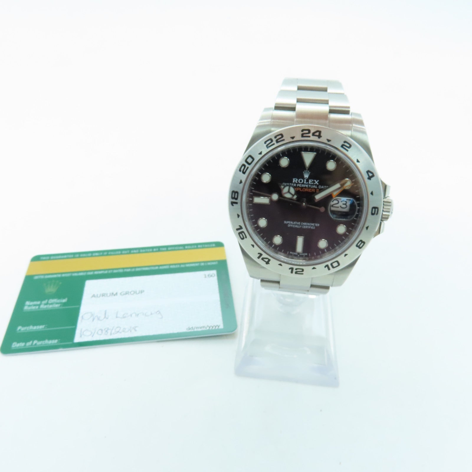 ROLEX ExplorerⅡ 不锈钢手表自动机芯黑色