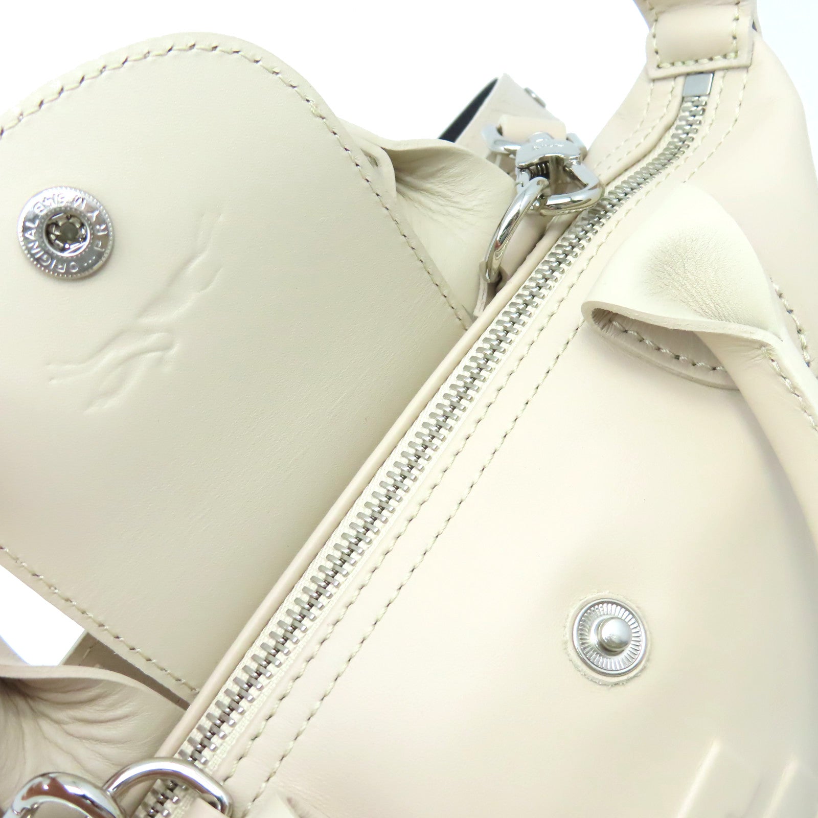 Longchamp 牛皮皮革2Way Shoulder Bag手挽肩背兩用袋杏色