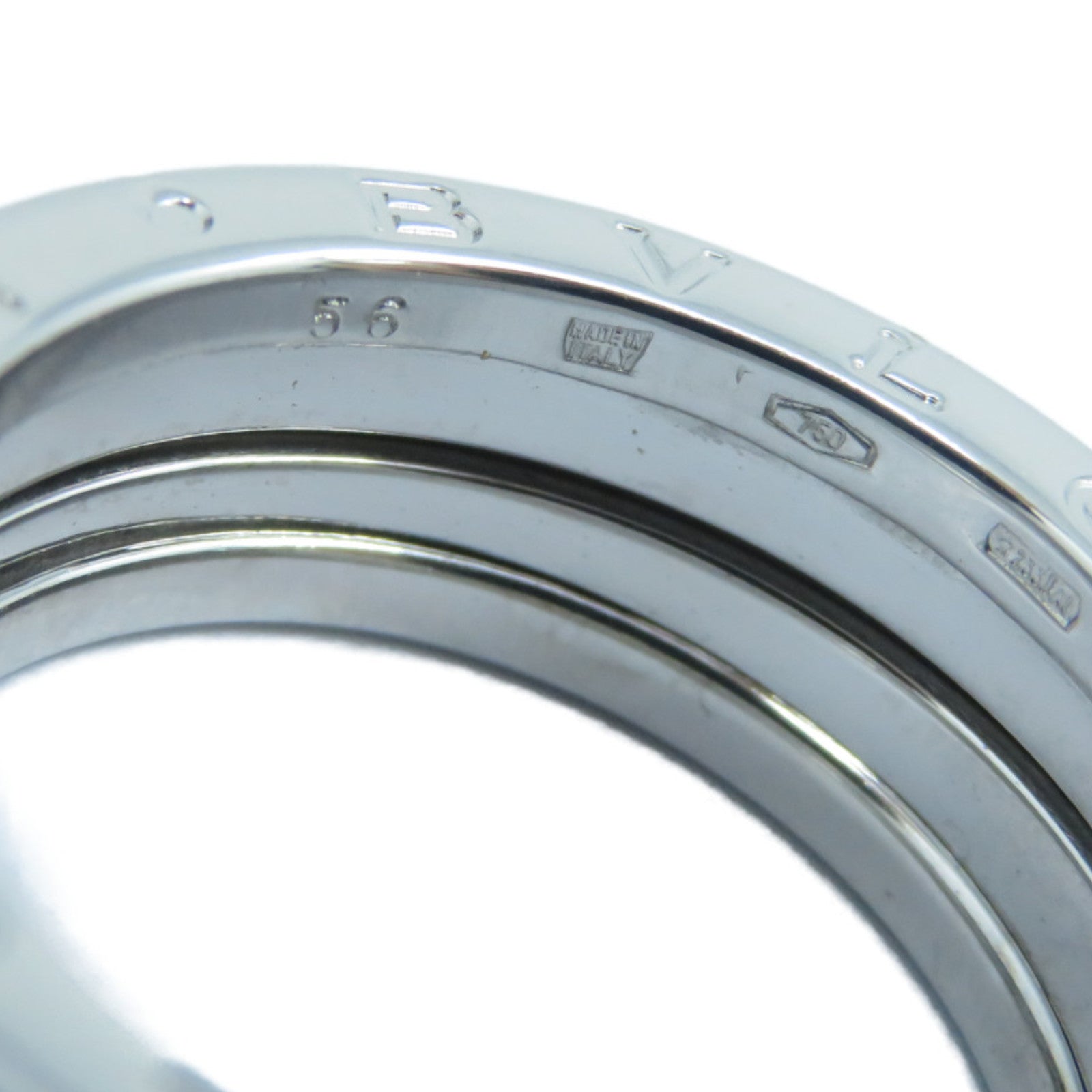 BVLGARI 18K白金B-zero1戒指BVLGARI#56/US#7