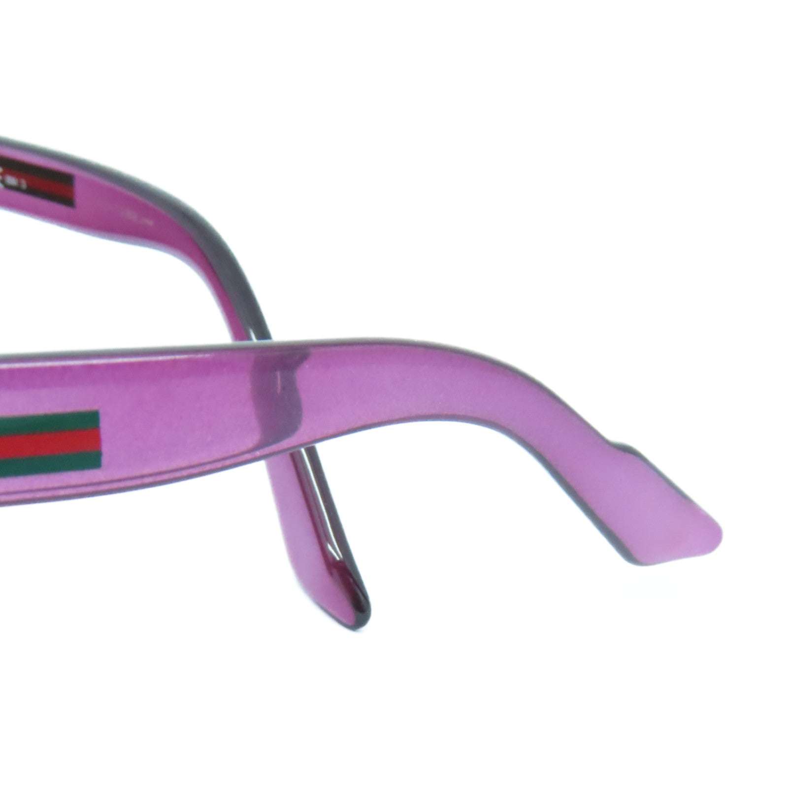 GUCCI PVC Sunglasses silver buckle sunglasses purple