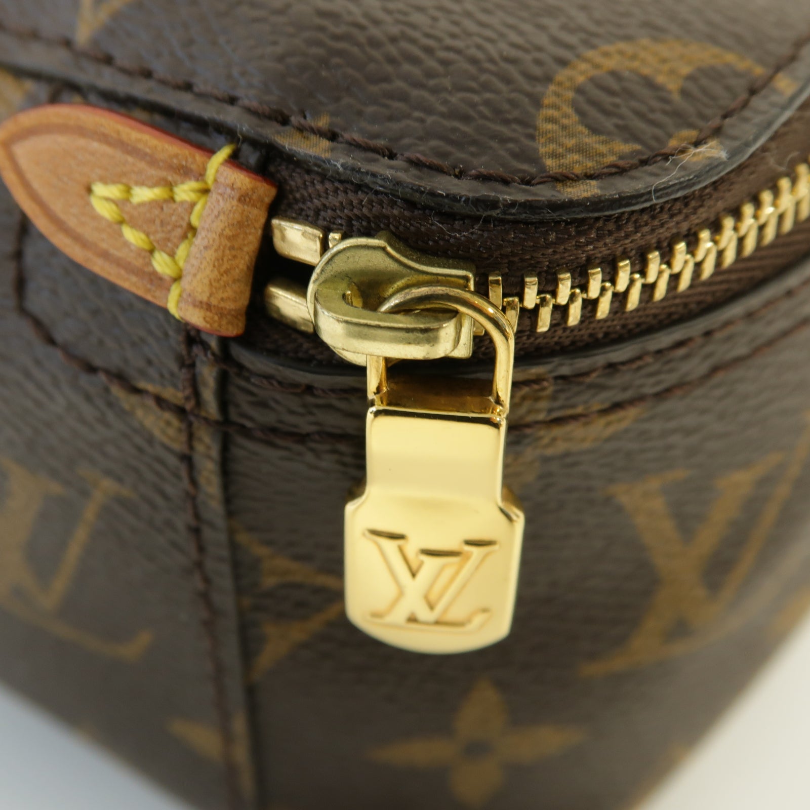 LOUIS VUITTON Monogram Packing Cube PM金扣手拿包啡色