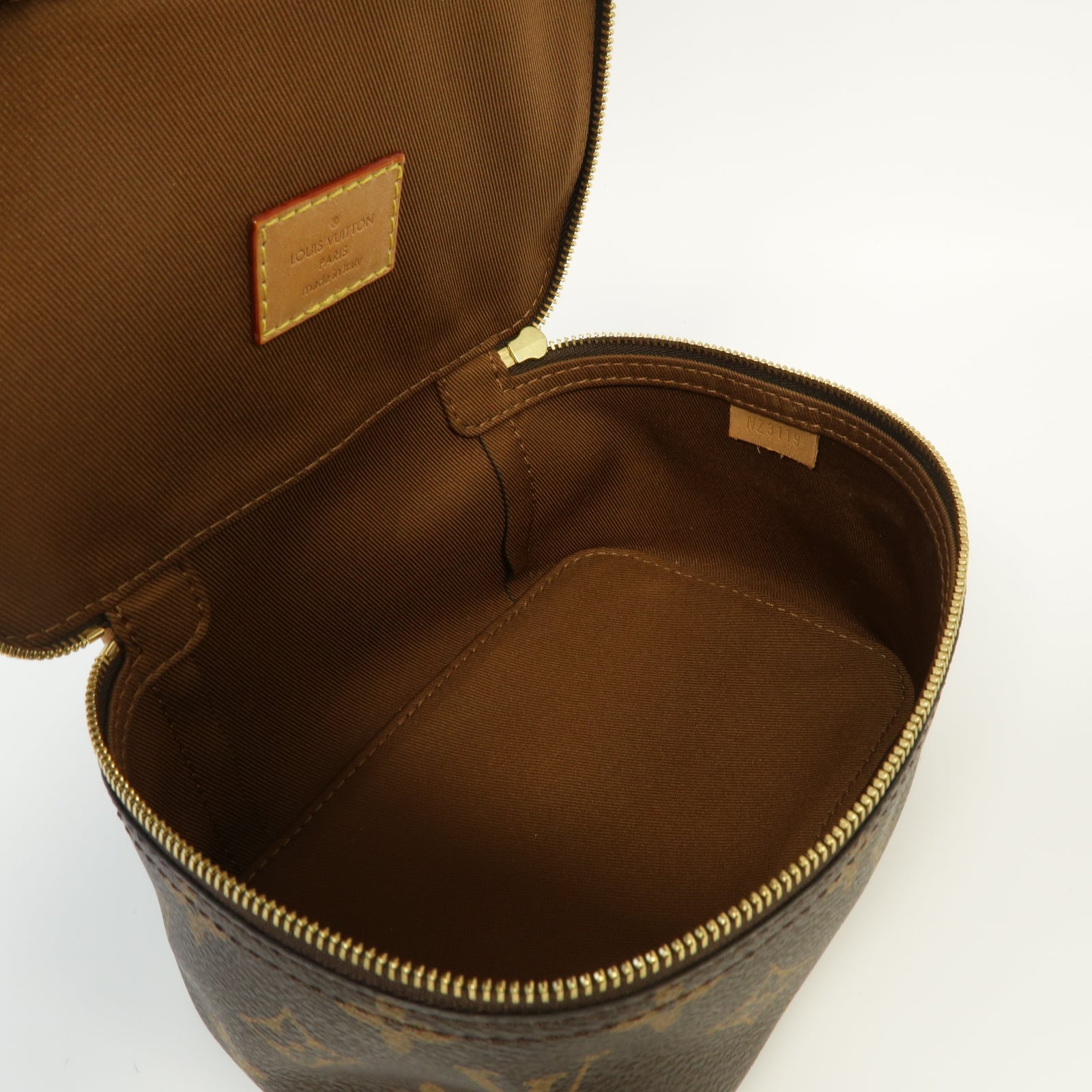 LOUIS VUITTON Monogram Packing Cube PM金扣手拿包啡色