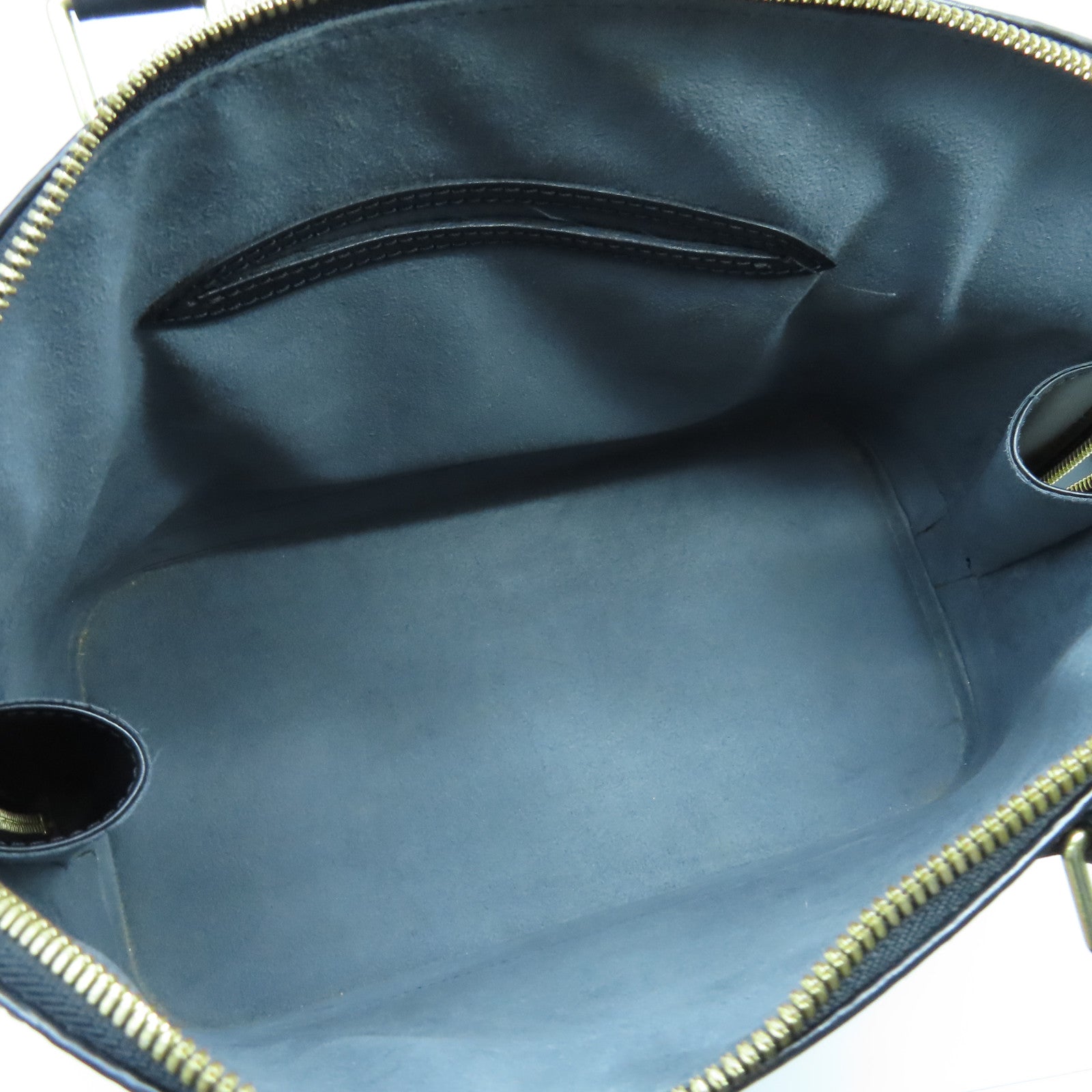 LOUIS VUITTON Epi Alma PM金扣手挽袋黑色
