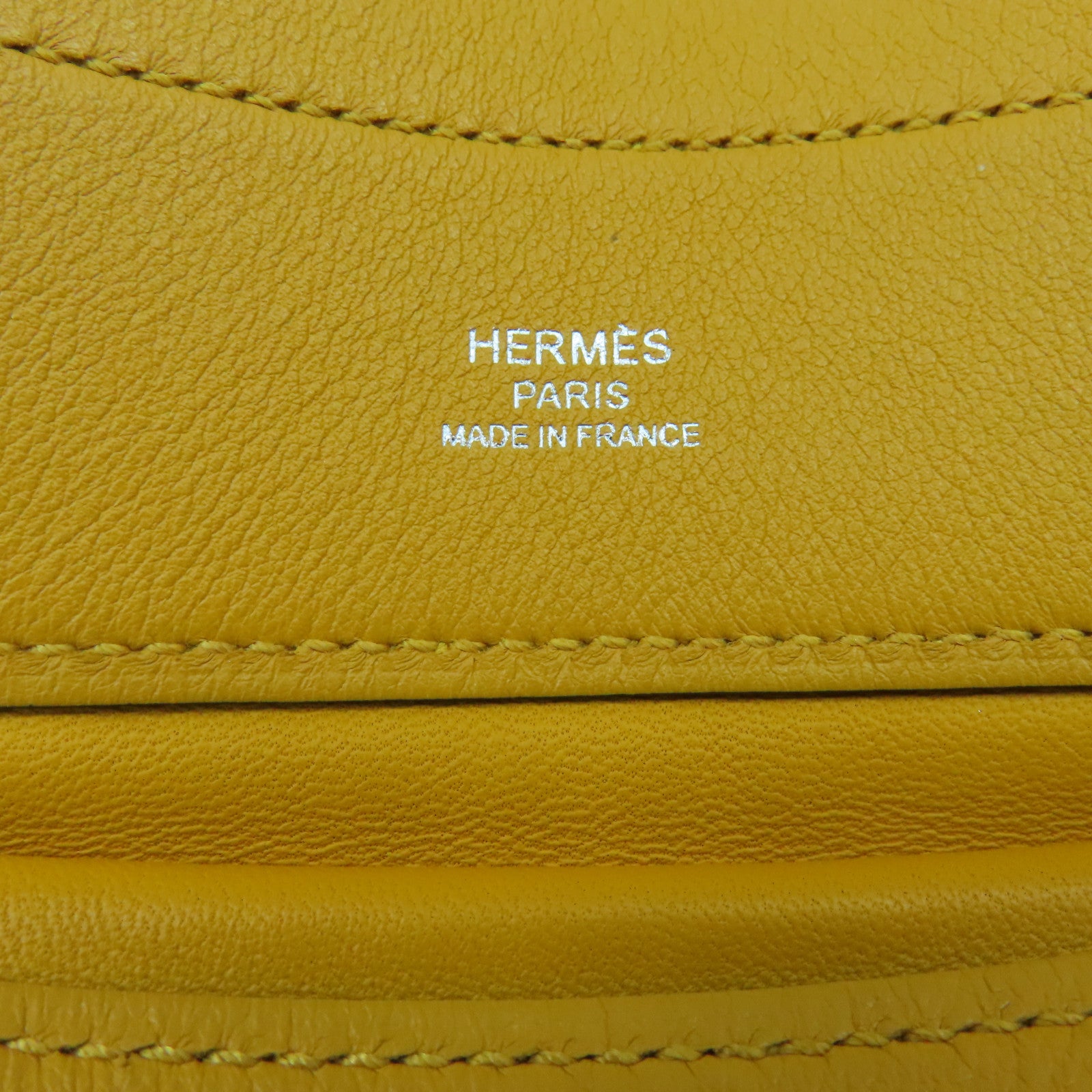 HERMES Swift皮革Aline Mini Shoulder Bag銀扣肩背袋橙色