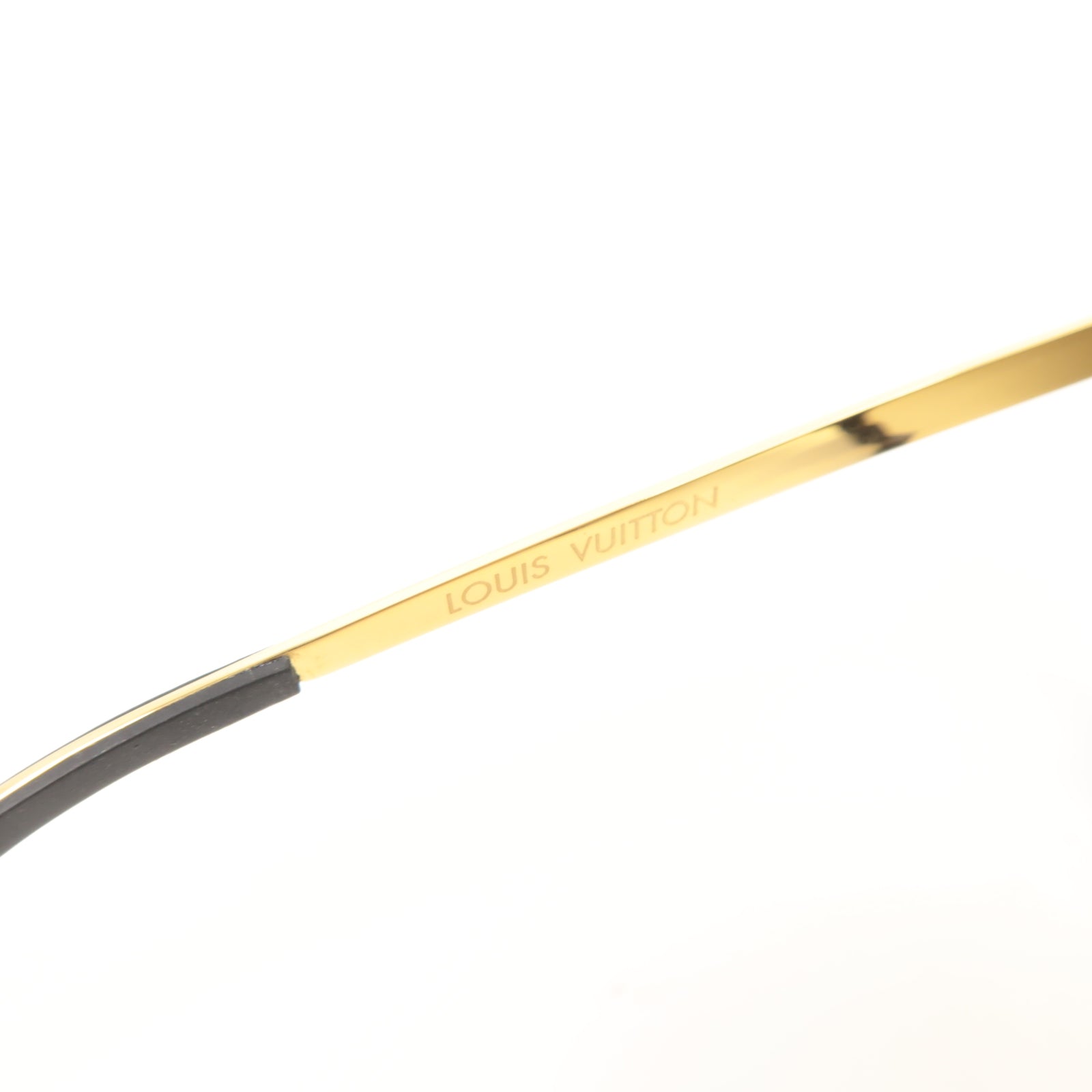 LOUIS VUITTON PVC La Boum Sunglasses金扣太陽眼鏡黑色/啡色
