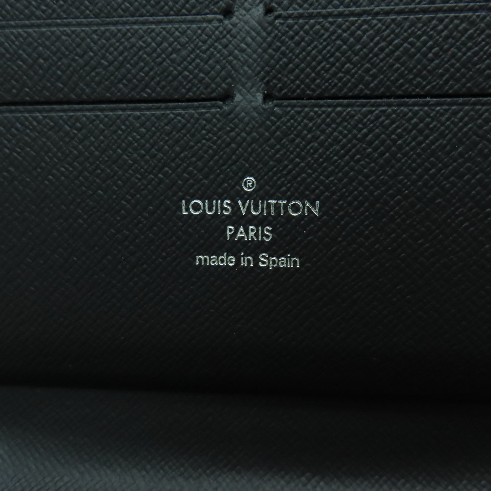 LOUIS VUITTON Damier Zippy Organizer銀扣長錢包黑色