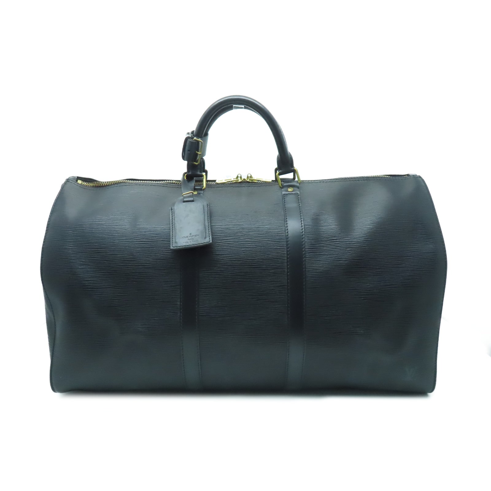 LOUIS VUITTON Epi Keepall 50金扣手挽袋黑色