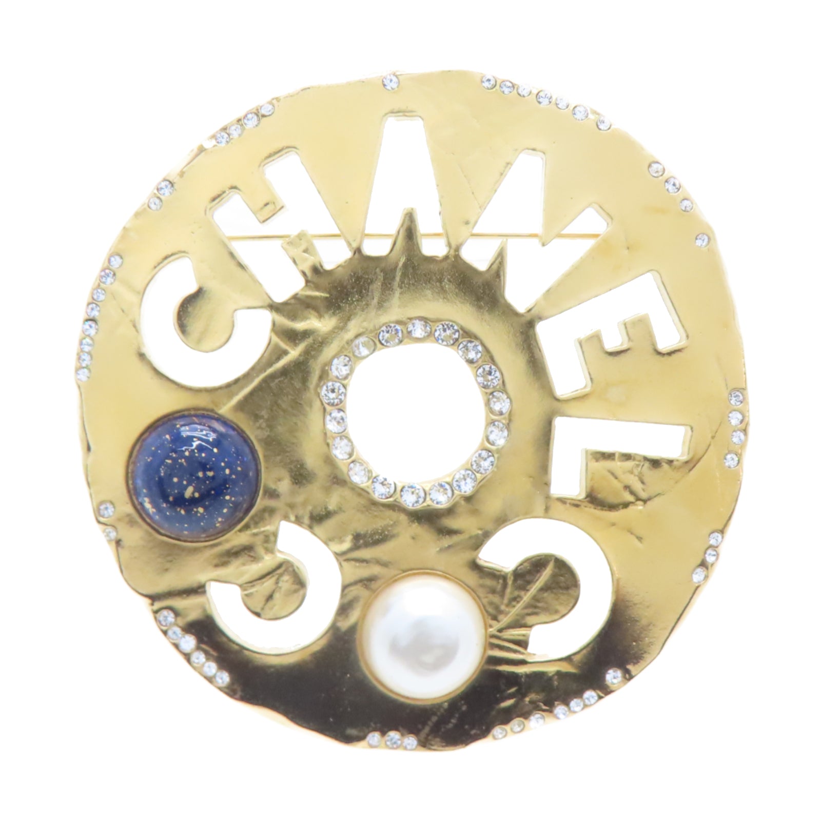 CHANEL 金屬/PVC Brooch胸針金色