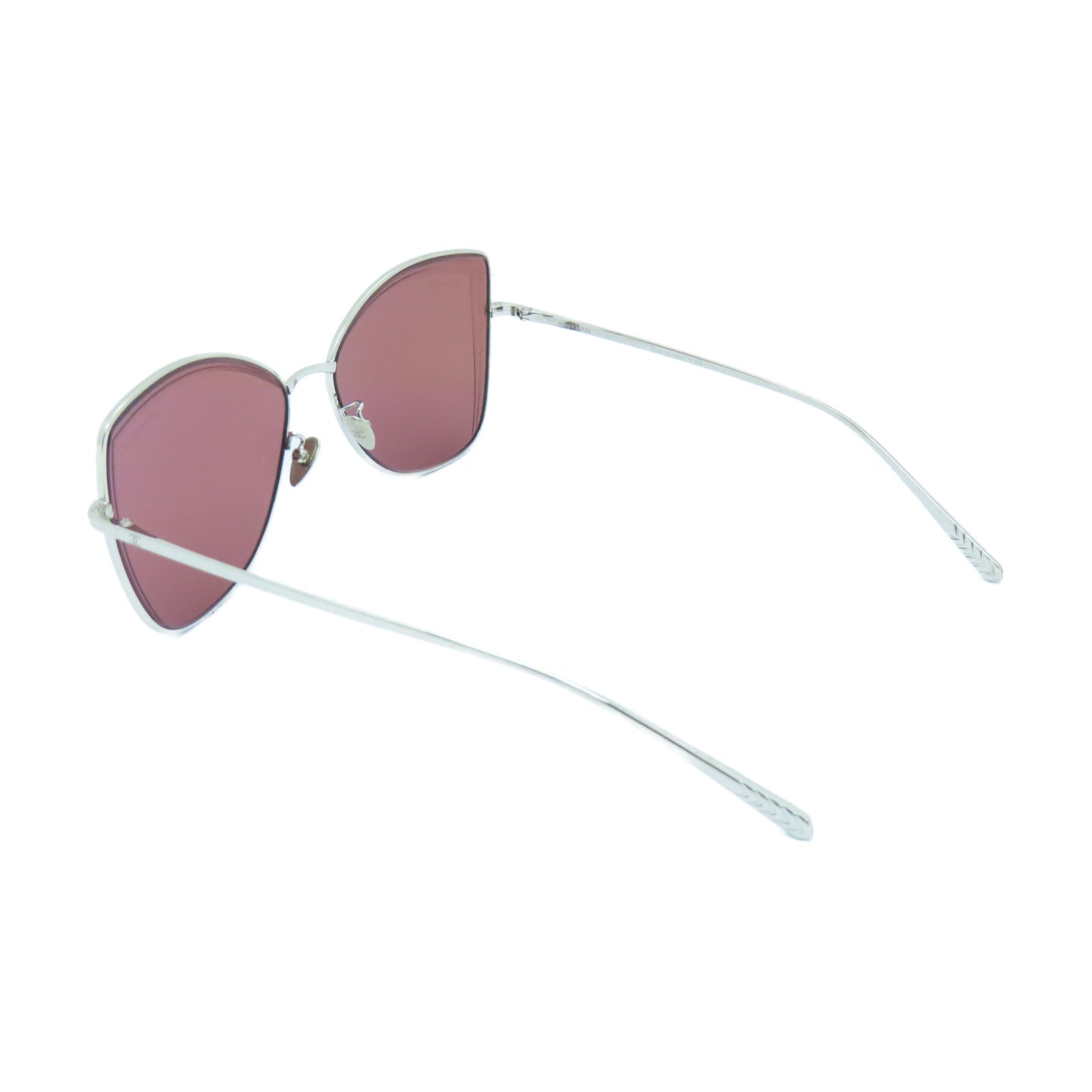 CHANEL 【激減優惠】PVC/金屬Sunglasses太陽眼鏡紫色/銀色
