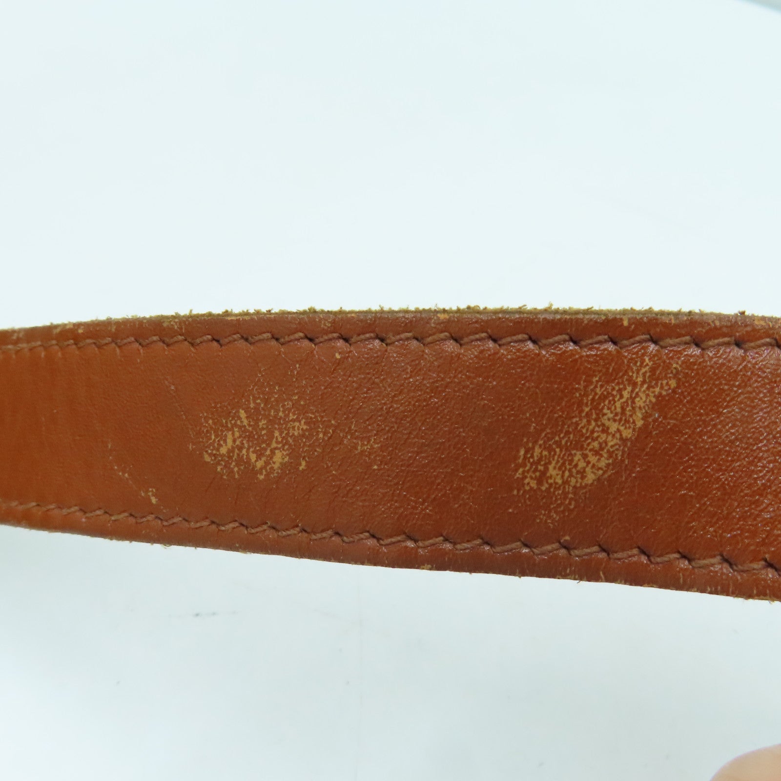 MCM 牛皮皮革Shoulder Bag肩背袋金扣啡色