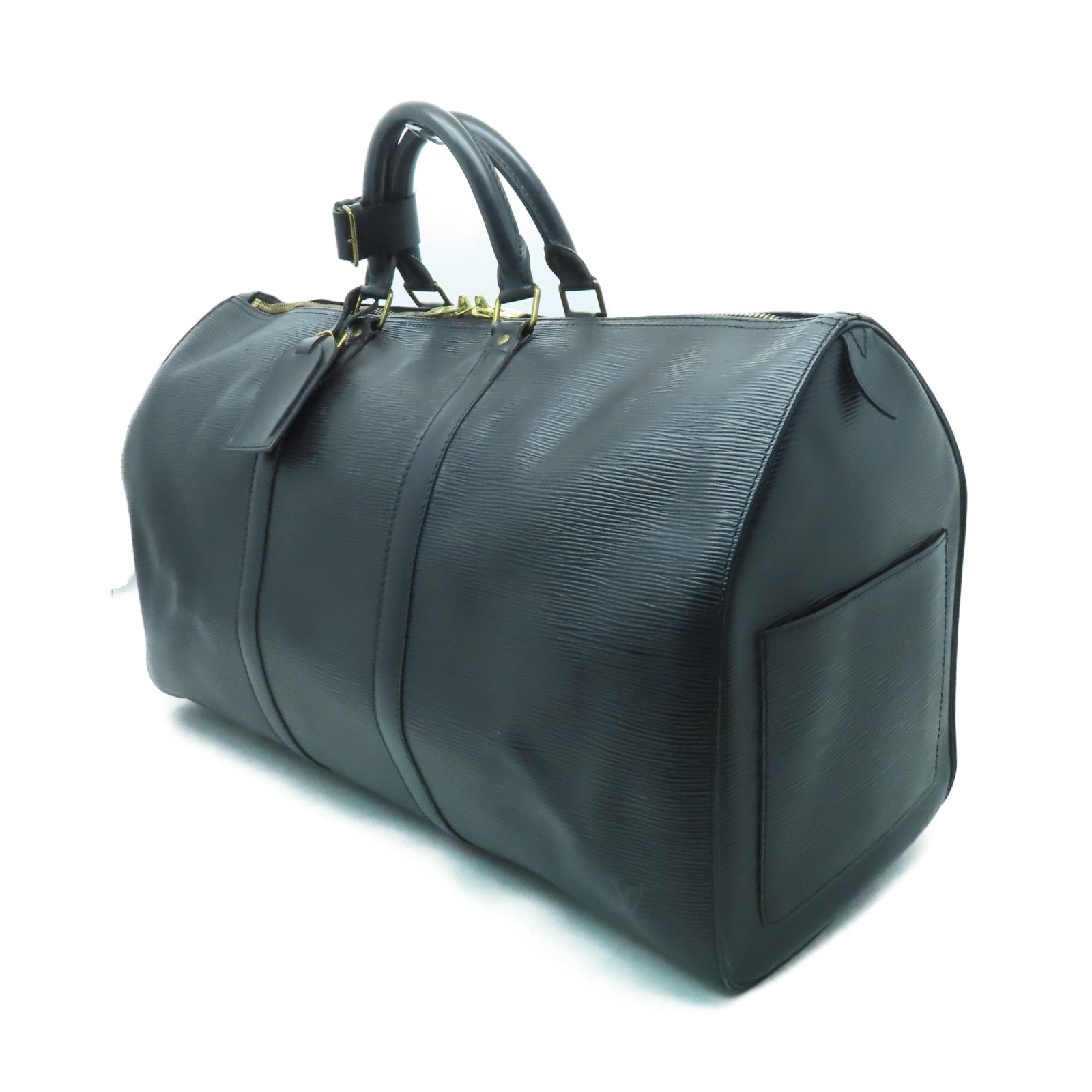 LOUIS VUITTON Epi Keepall 50金扣手挽袋黑色