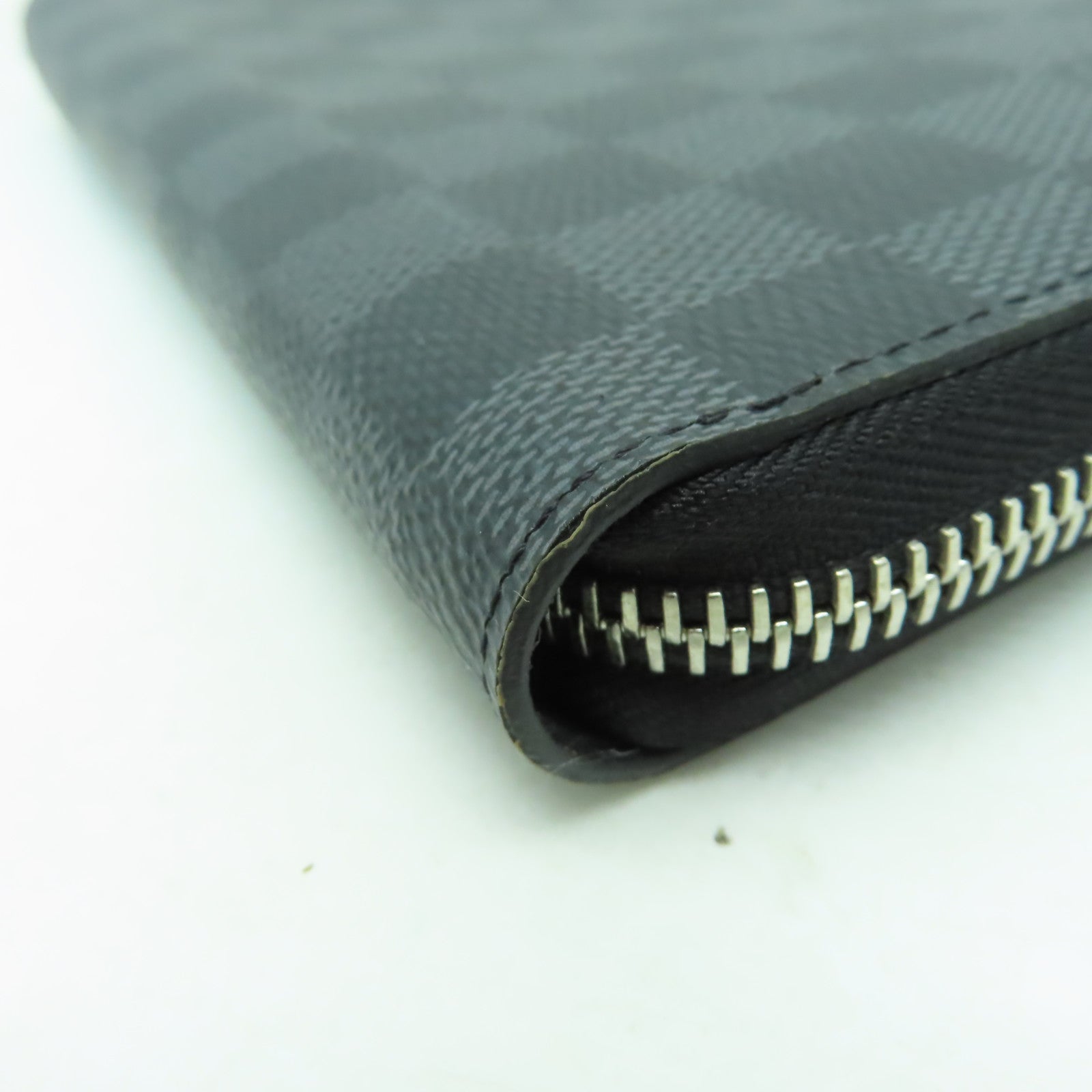 LOUIS VUITTON Damier Zippy Organizer銀扣長錢包黑色
