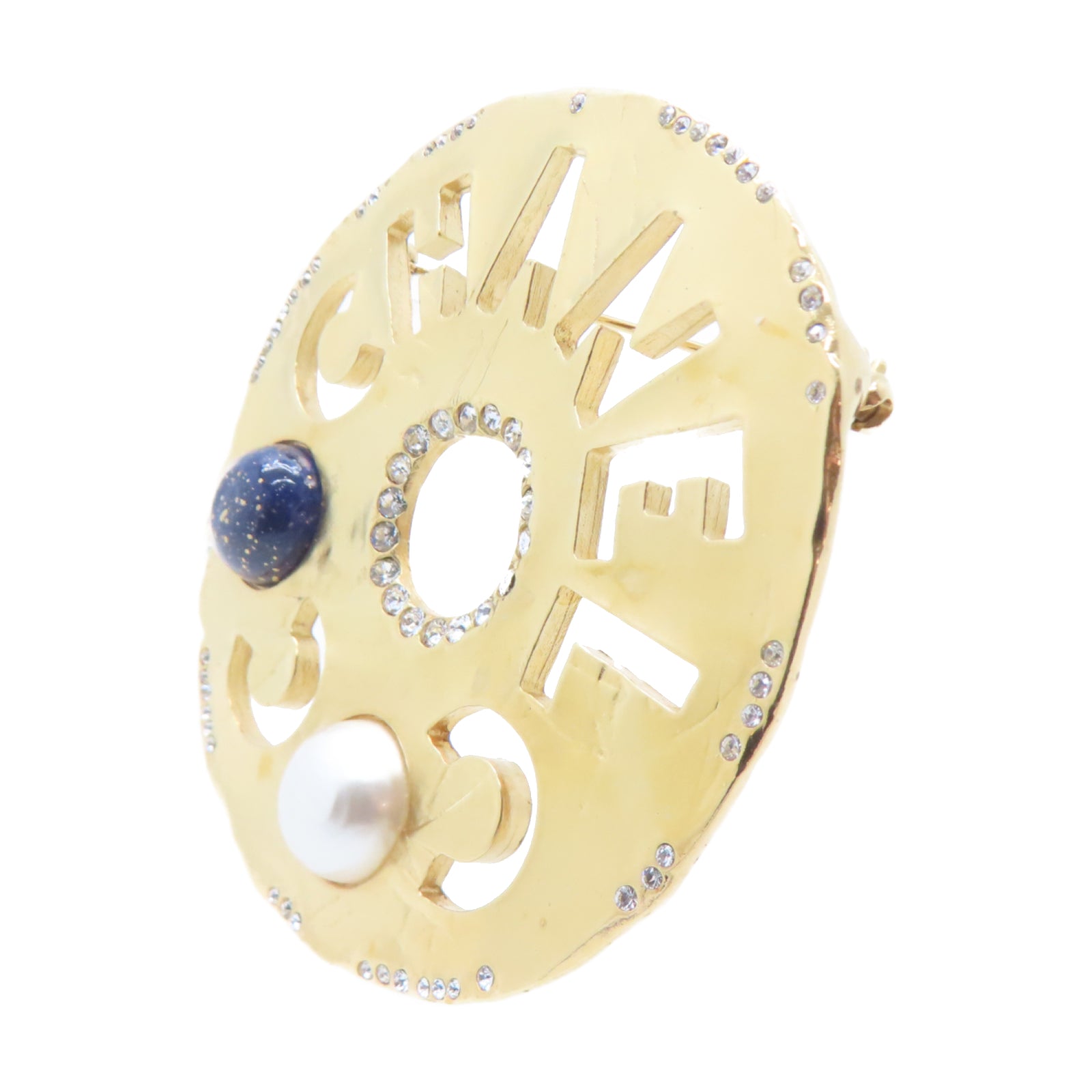 CHANEL 金屬/PVC Brooch胸針金色
