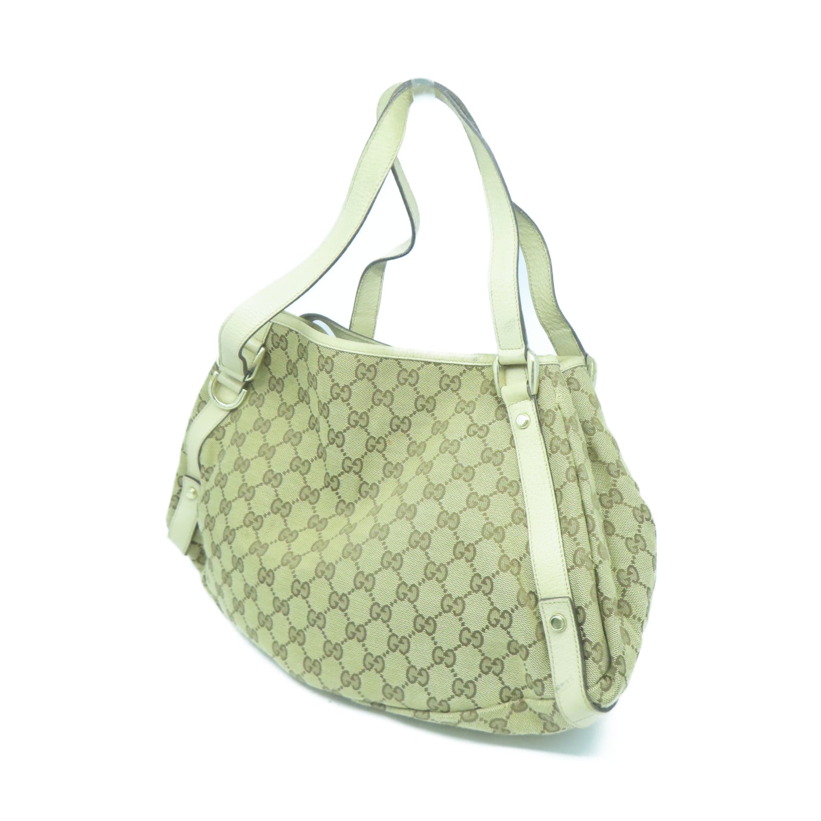 GUCCI 【激減優惠】帆布Shoulder Bag金扣肩背袋棕色