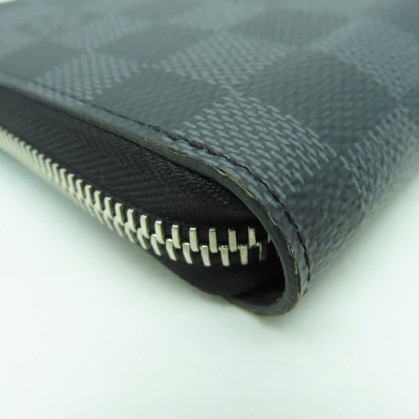LOUIS VUITTON Damier Zippy Organizer銀扣長錢包黑色