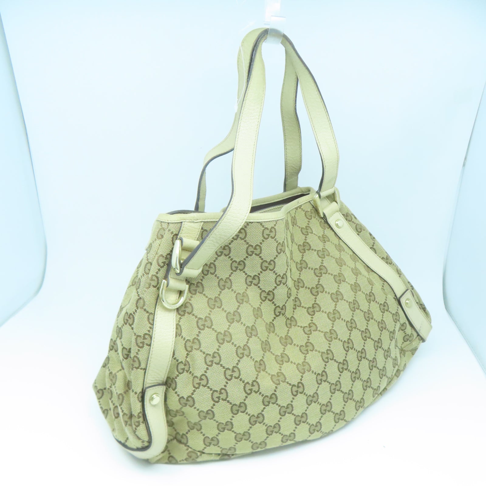 GUCCI 【激減優惠】帆布Shoulder Bag金扣肩背袋棕色