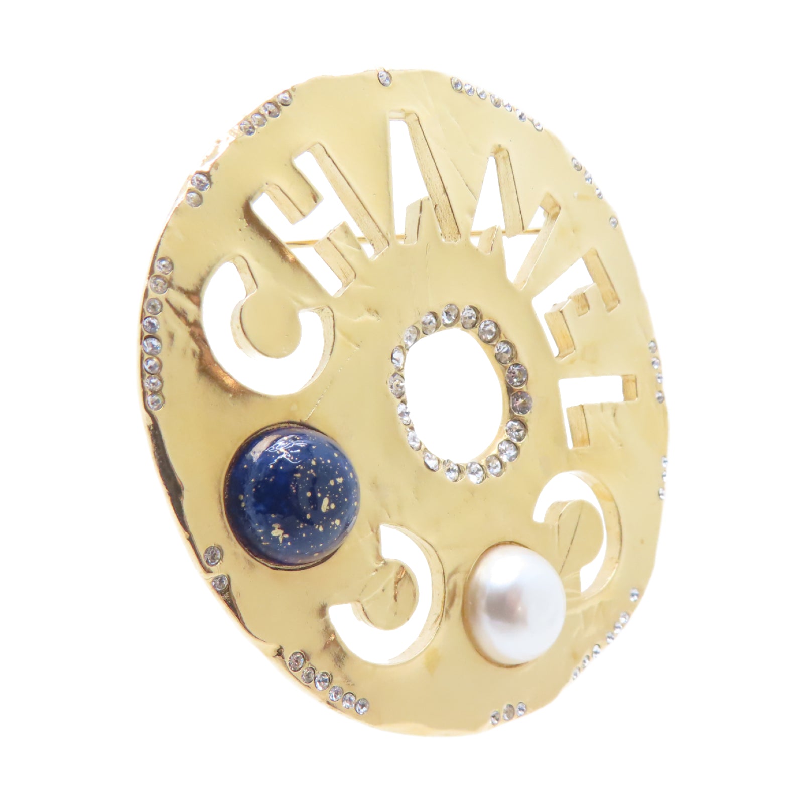 CHANEL 金屬/PVC Brooch胸針金色