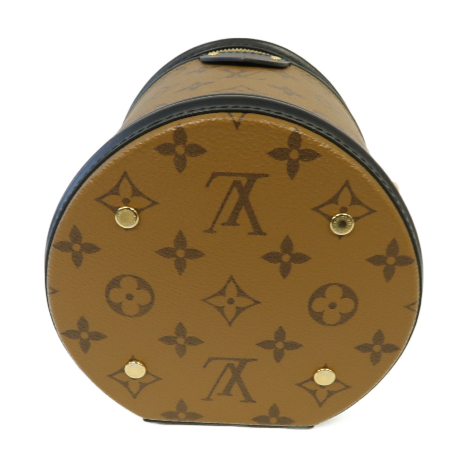 LOUIS VUITTON Monogram Cannes金扣手挽肩背兩用袋啡色