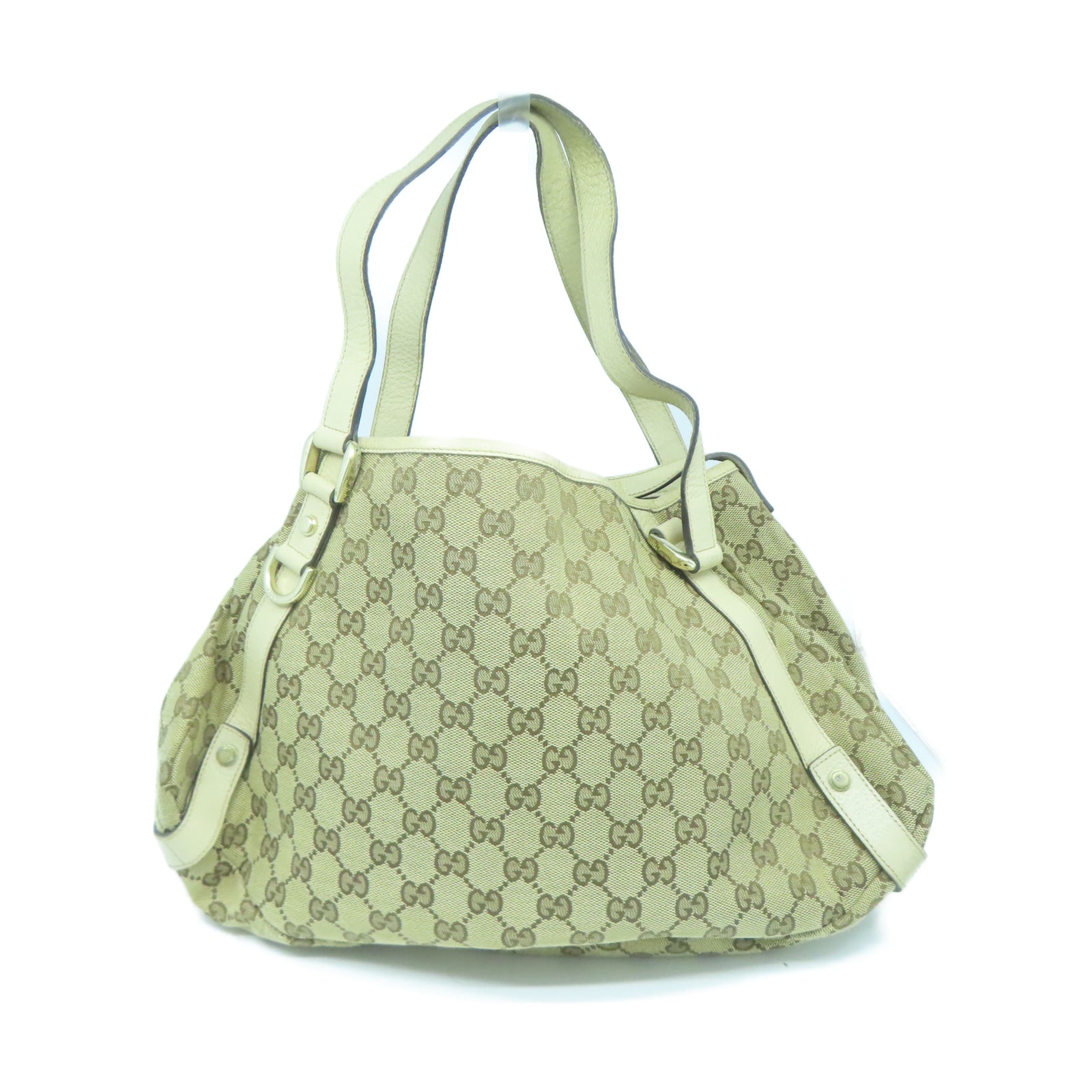 GUCCI 【激減優惠】帆布Shoulder Bag金扣肩背袋棕色