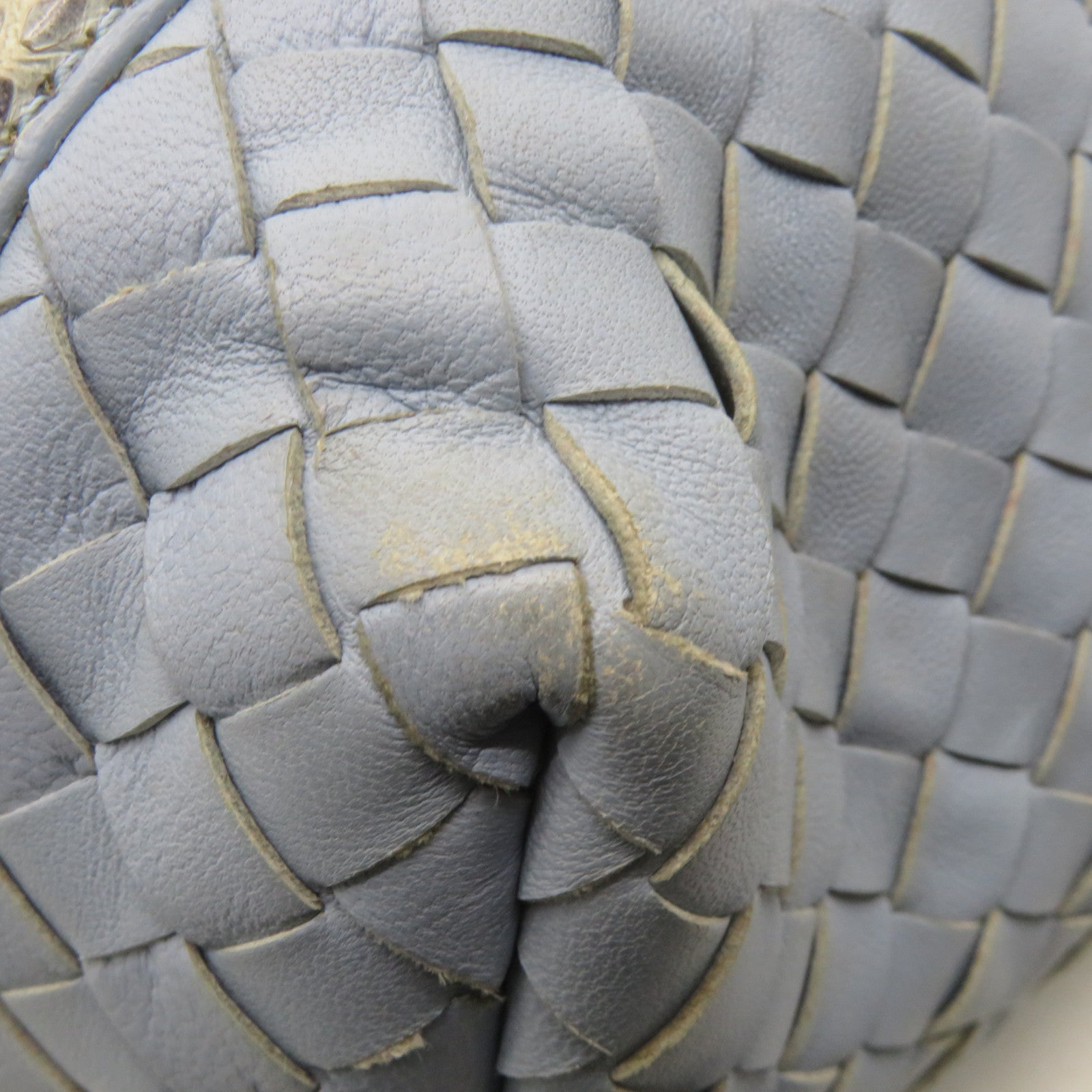 BOTTEGA VENETA 【激減優惠】羊皮皮革/蛇皮皮革Tote Bag肩背袋淺藍色