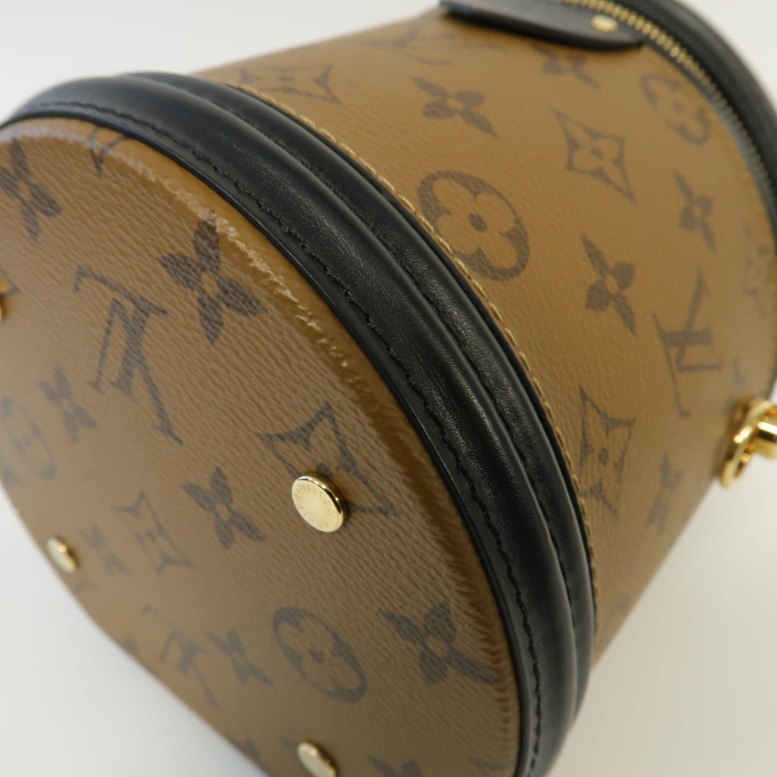 LOUIS VUITTON Monogram Cannes金扣手挽肩背兩用袋啡色