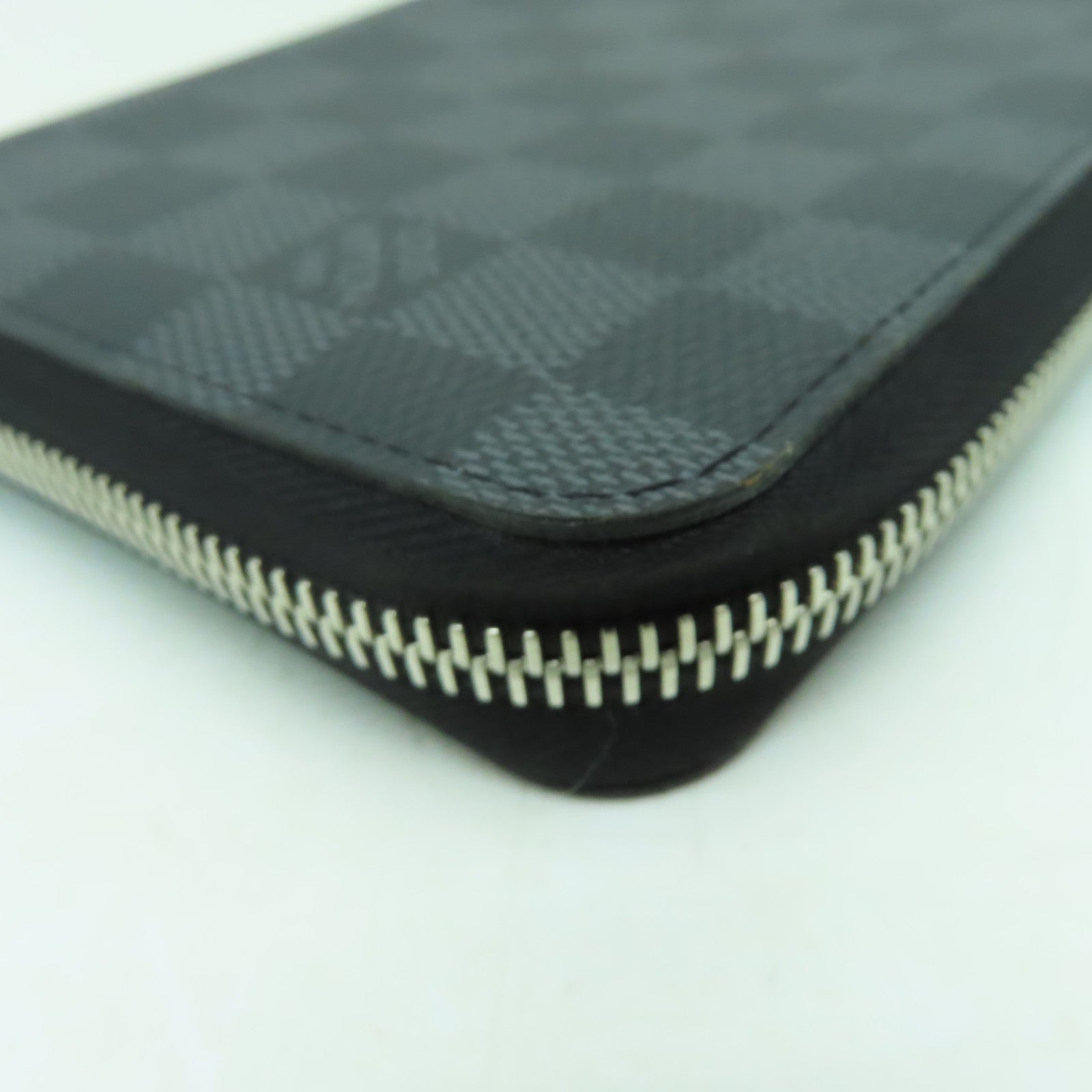 LOUIS VUITTON Damier Zippy Organizer銀扣長錢包黑色